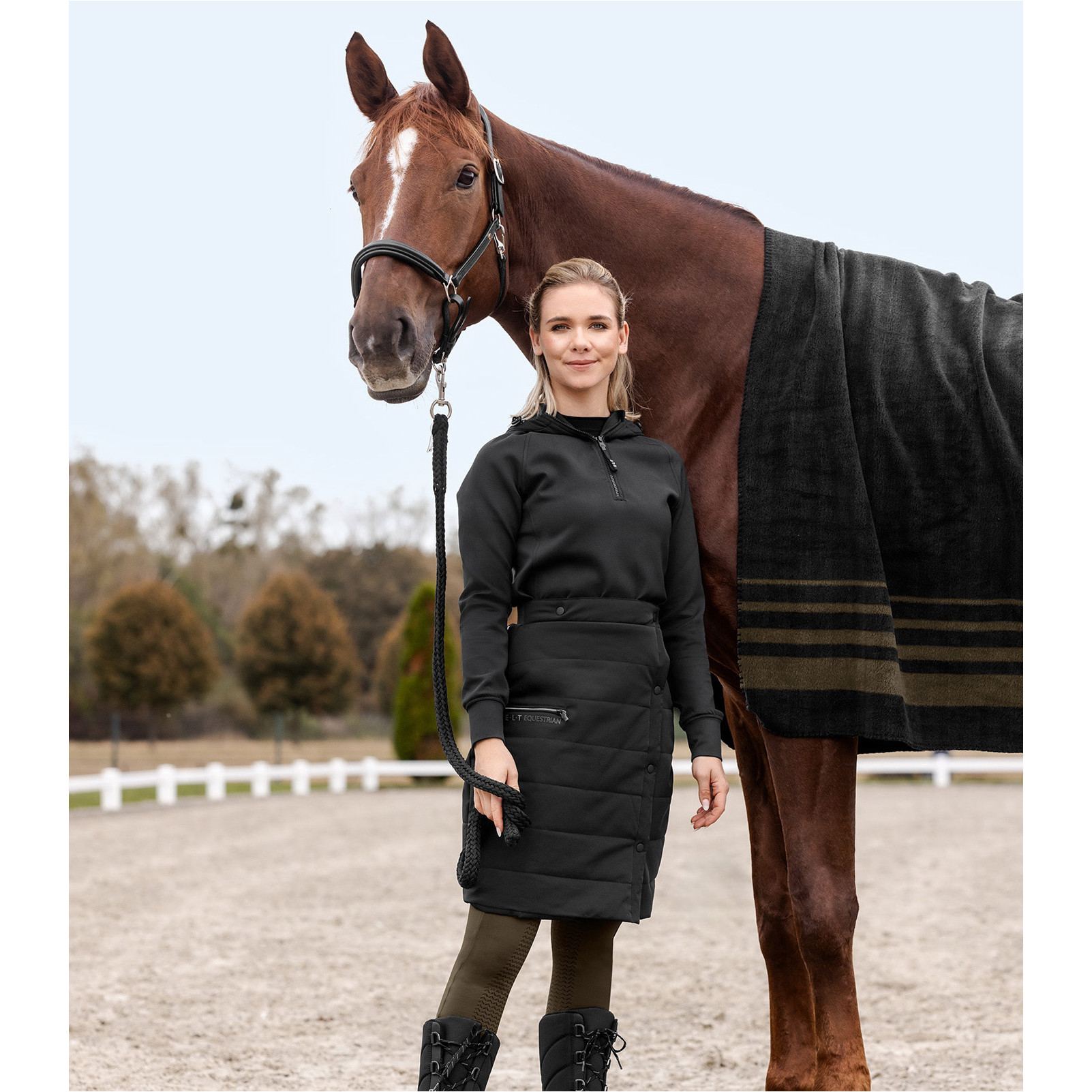 Damen Thermo Reitrock RACHEL schwarz