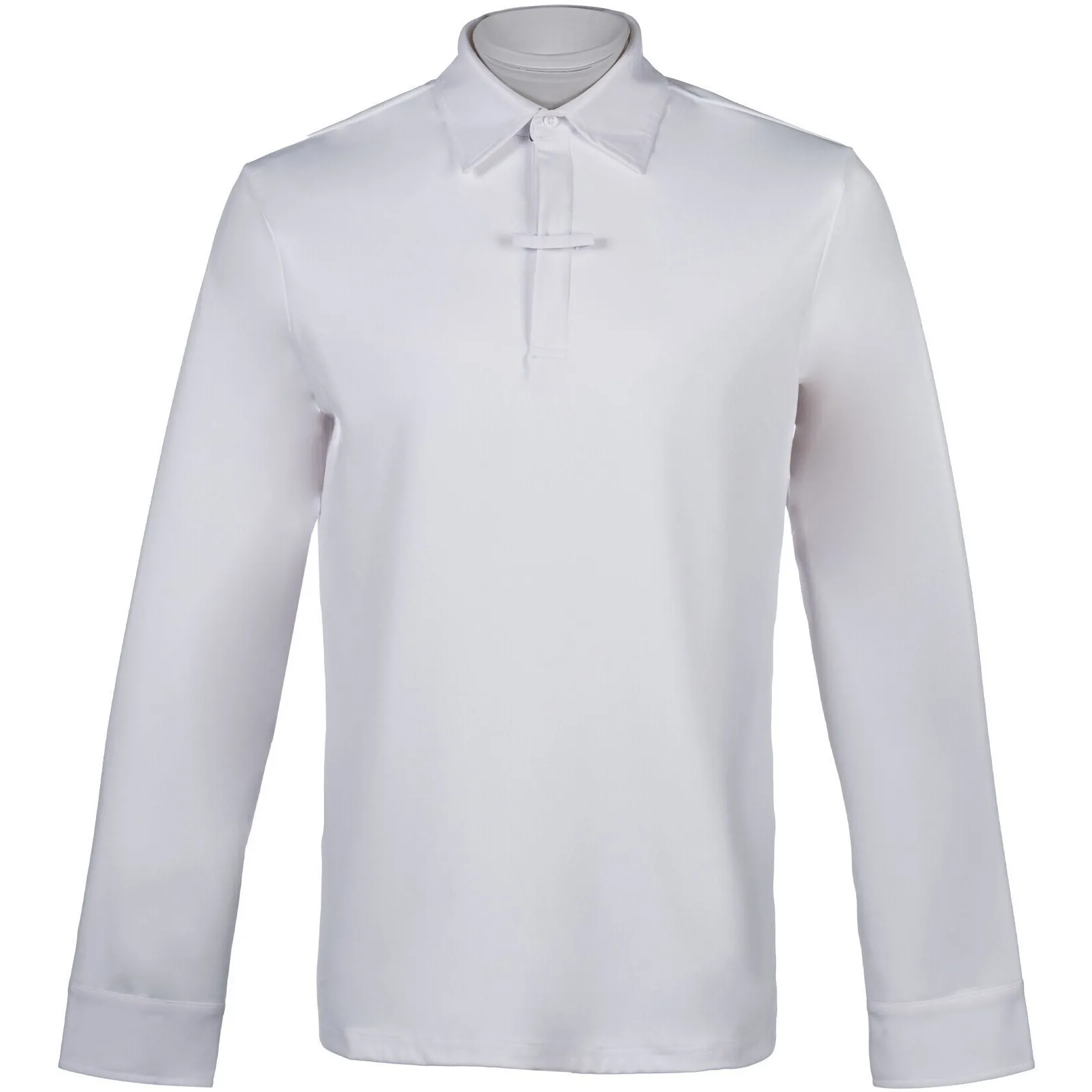 Herren Turniershirt langarm DAVIE weiß