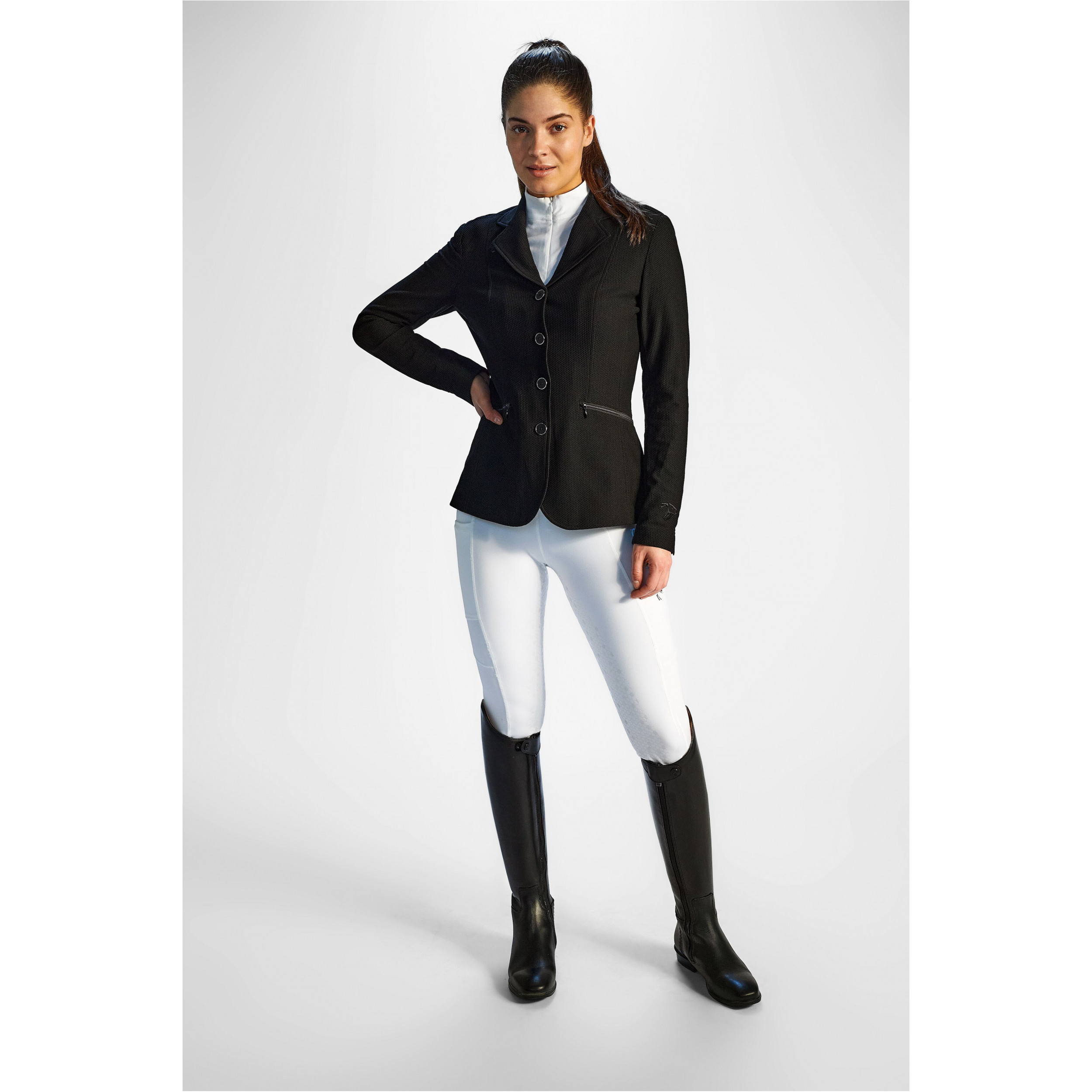 Damen Sommer Turnierjacket FALLON schwarz