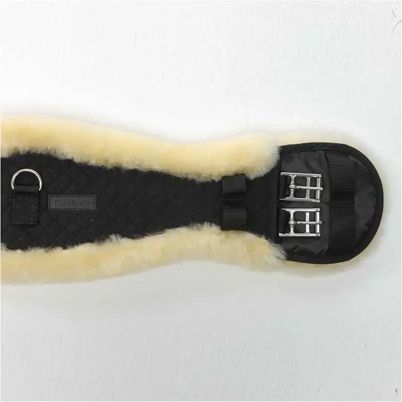 Kurzgurt mit Lammfell ohne Elast COMFORT schwarz/natur