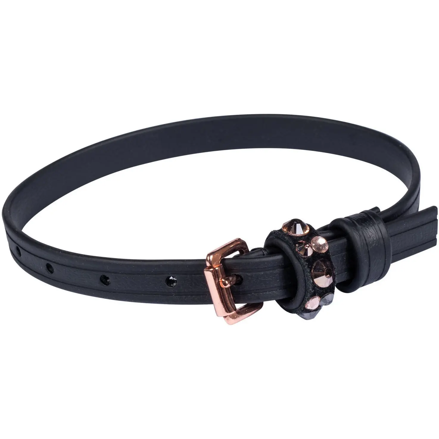 Sporenriemen ROSEGOLD GLAMOUR STYLE schwarz