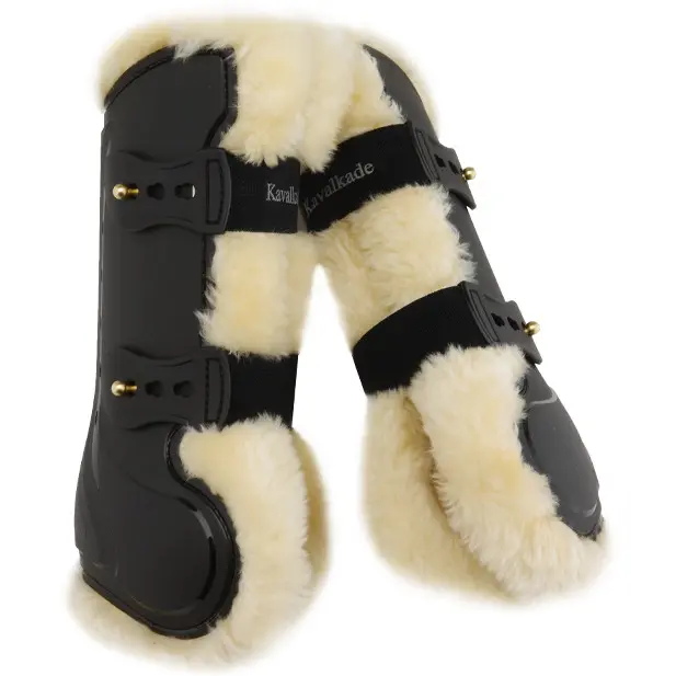 Gamaschen (2er Set) COMPETE 'N WOOL schwarz/beige