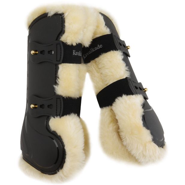 Gamaschen (2er Set) COMPETE 'N WOOL schwarz/beige