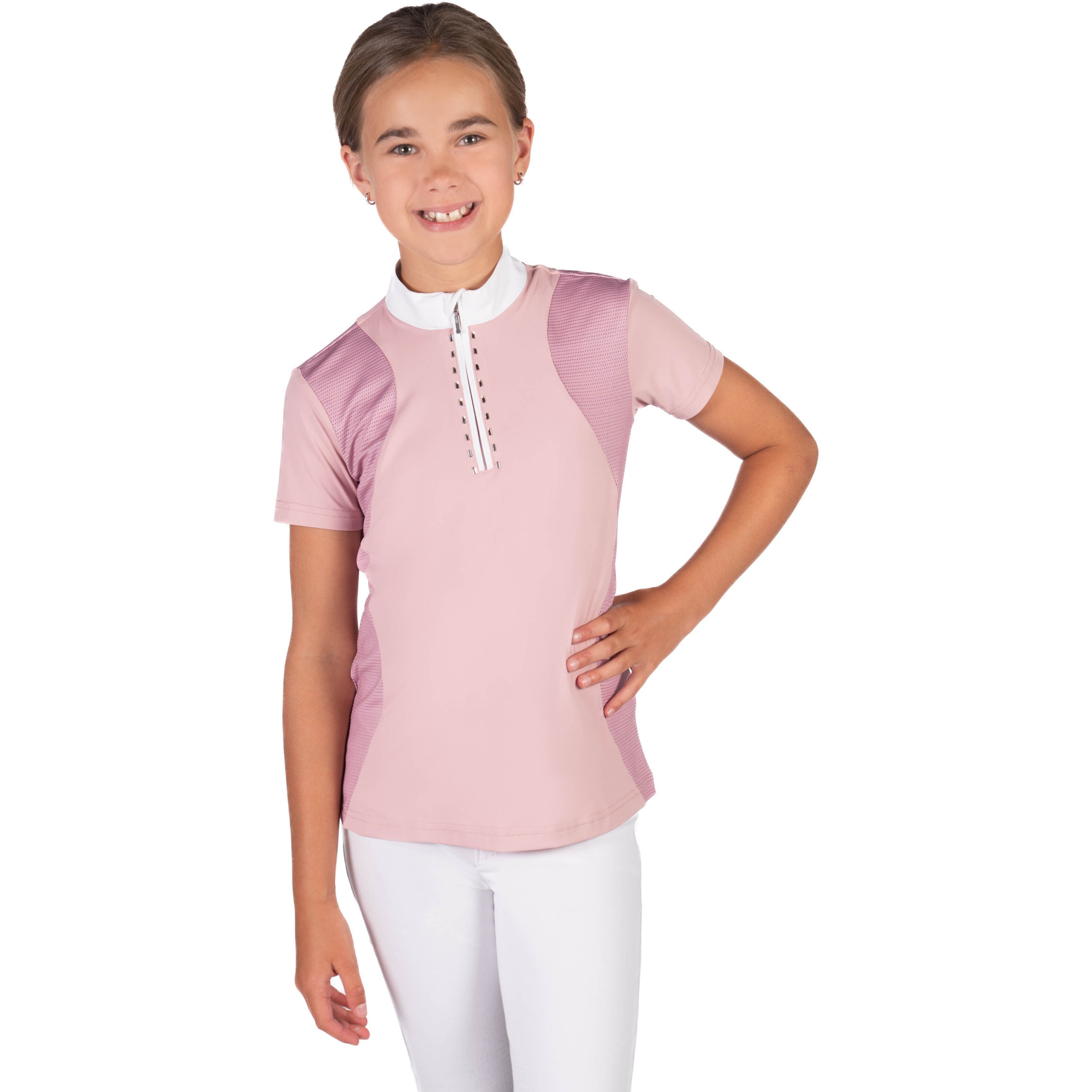 Kinder Turniershirt GLAM KIDS altrosa