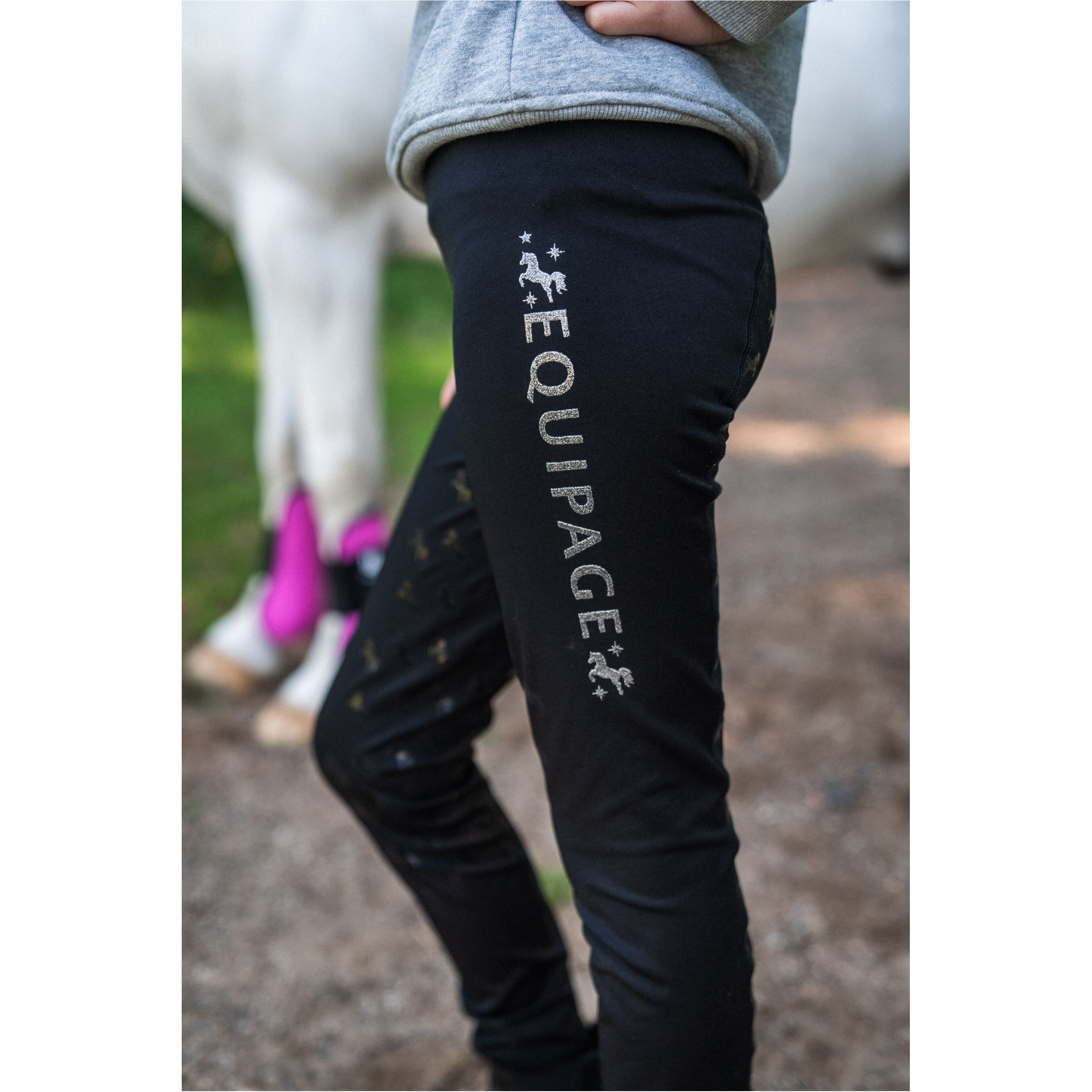 Kinder Reitleggings Silikon Vollbesatz MAGGIE schwarz Kinder Reitleggings Silikon Vollbesatz MAGGIE schwarz