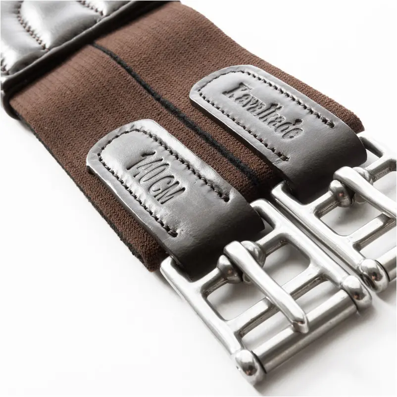 Ledersattelgurt mit Elast COMFORT Softleder braun