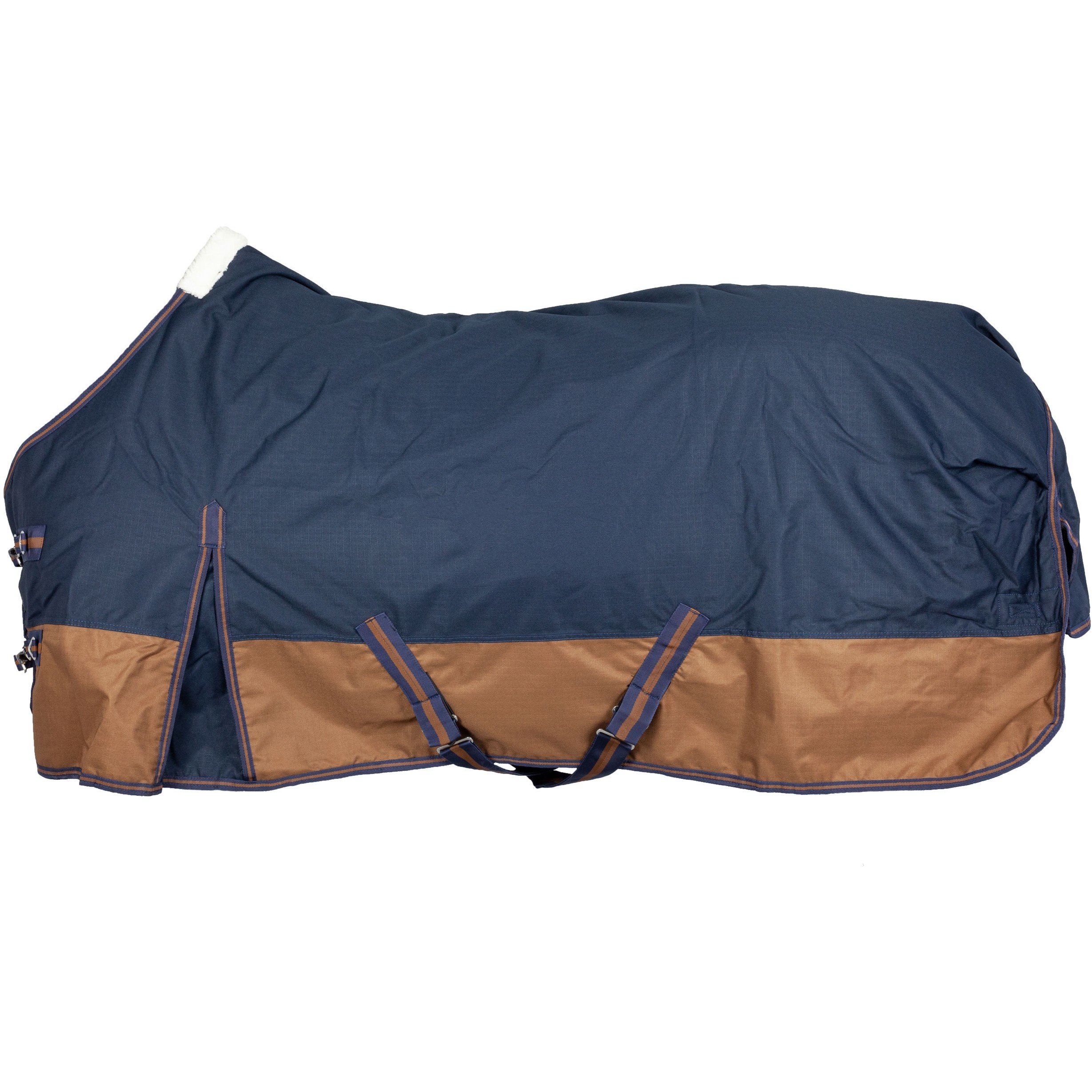 Winterdecke 200g Füllung 600D BASICLINE dunkelblau/braun - Posten