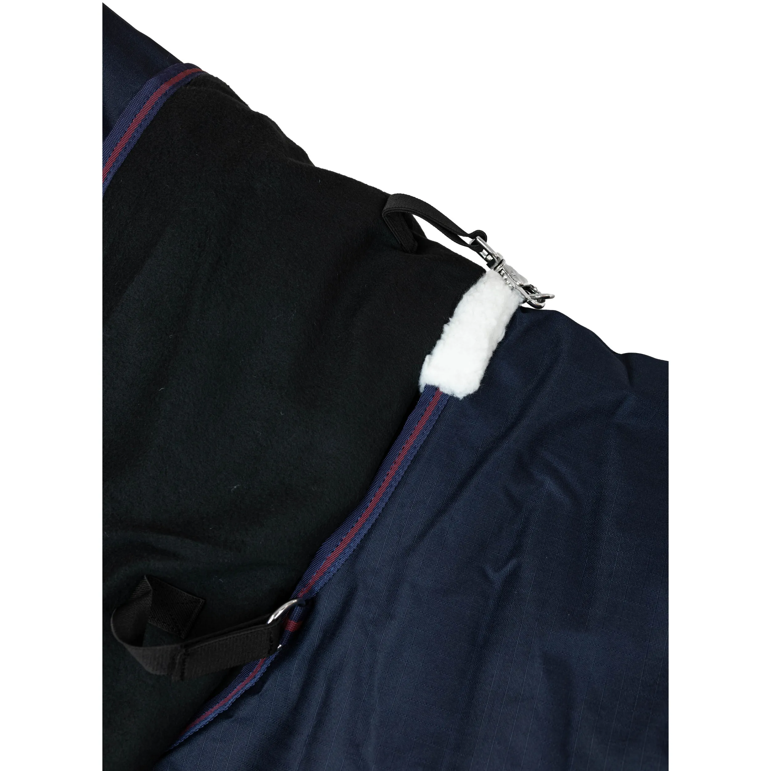 Winterdecke Full Neck 200g Füllung 600D BASICLINE marine/kastanie