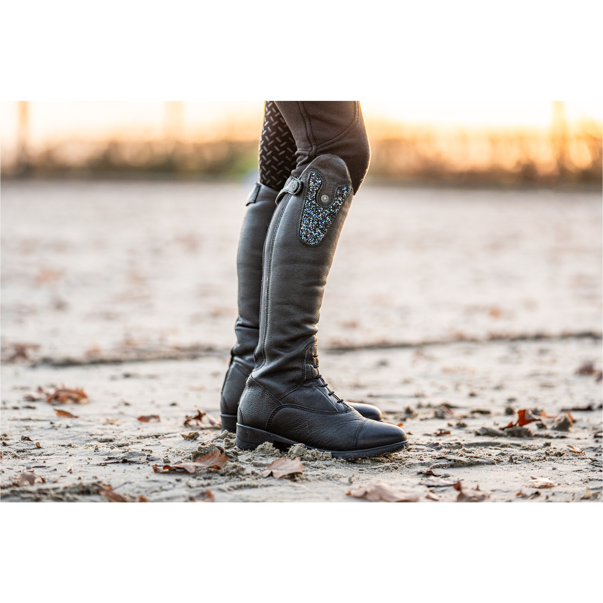 Kinder Reitstiefel NOVA KIDS FUN CONVERTIBLE Echtleder schwarz