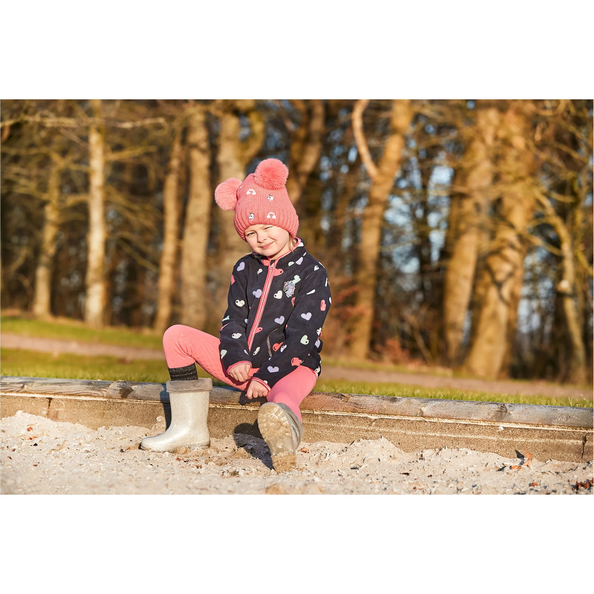 Kinder Mütze mit Teddyfleece fruit dove
