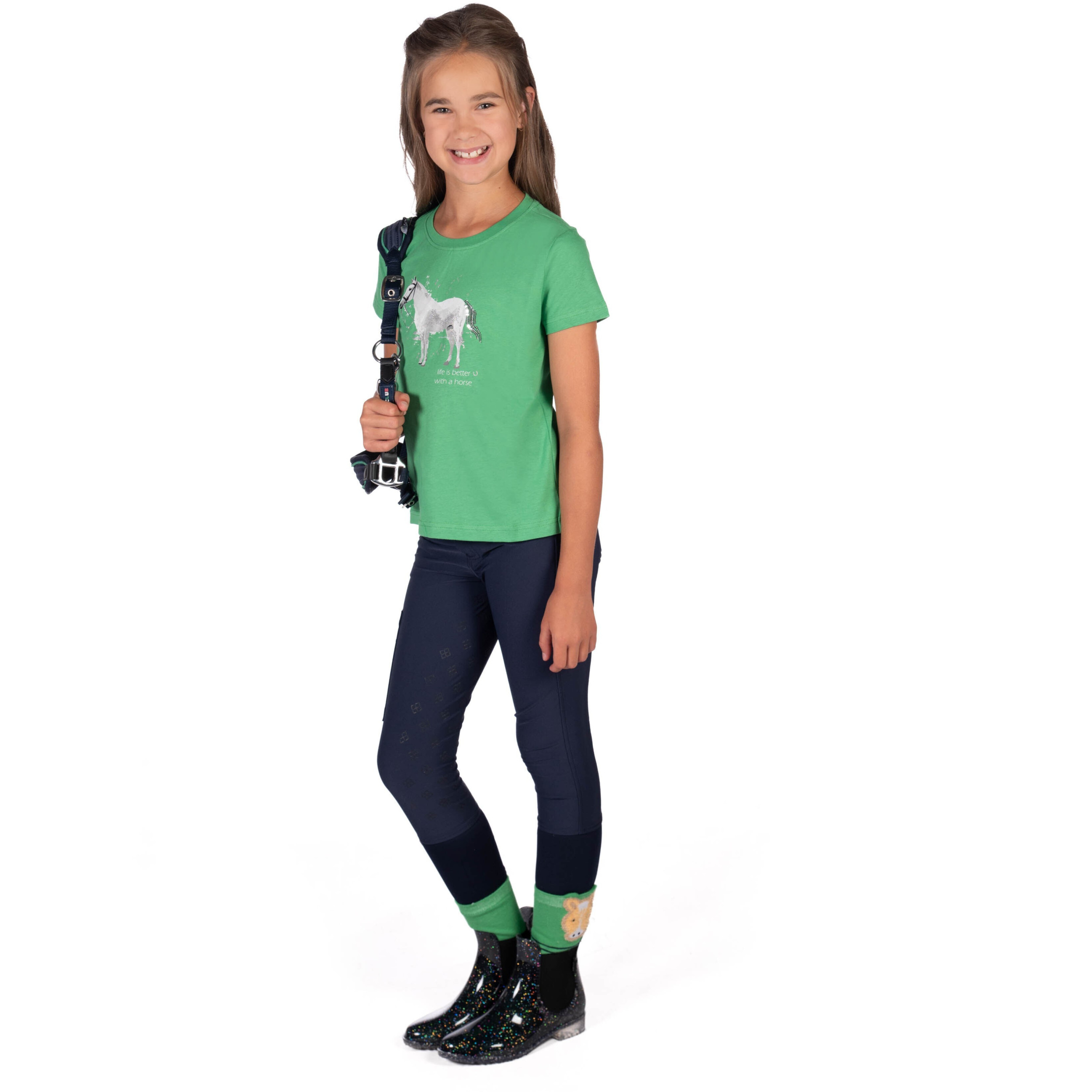 Kinder T-Shirt SPARKLE grün