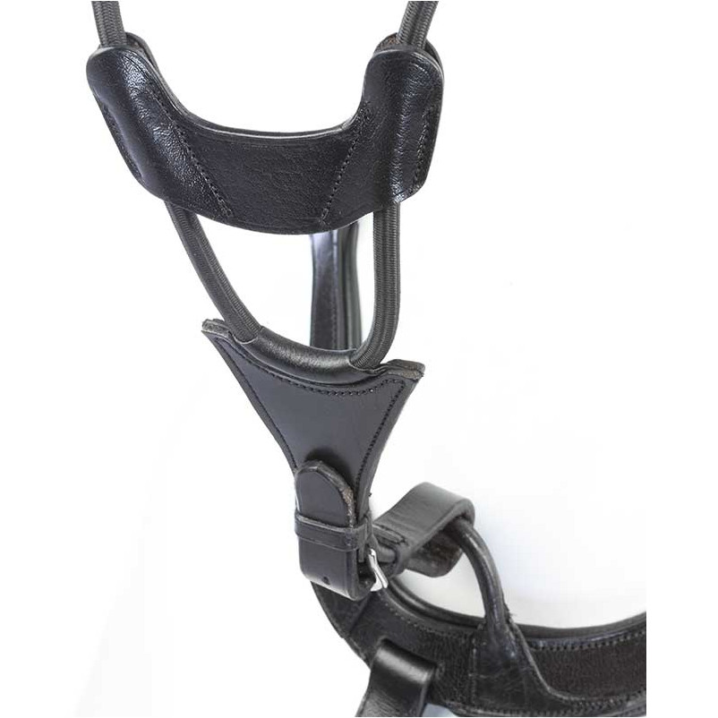 Martingalgabel mit Elast schwarz Martingalgabel mit Elast schwarz