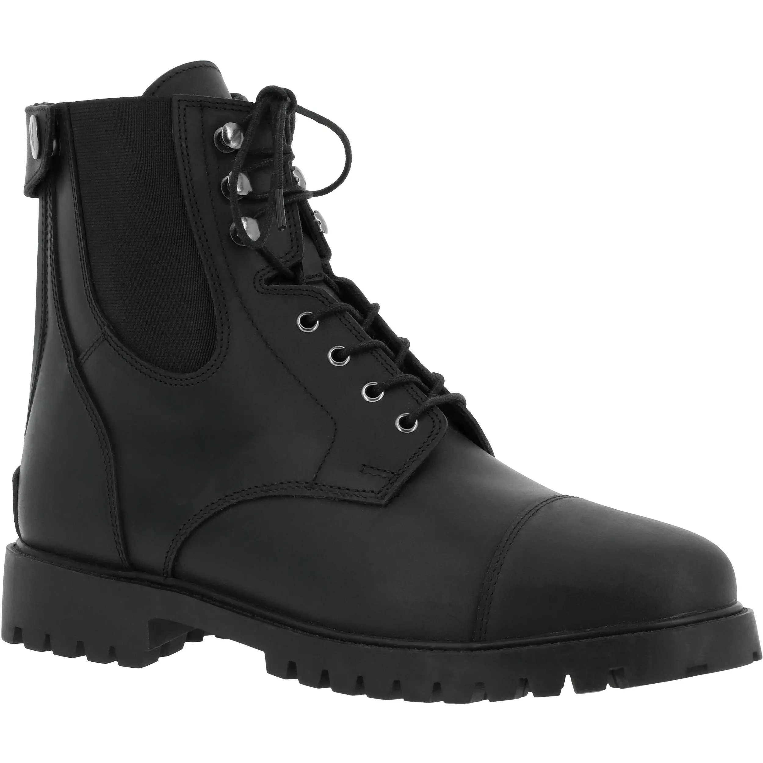 Reitstiefeletten mit Schnürsenkel & Zip VAUVERT Echtleder schwarz Reitstiefeletten mit Schnürsenkel & Zip VAUVERT Echtleder schwarz