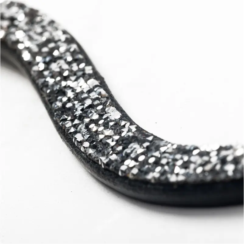 Stirnband BUTTON schwarz/grau