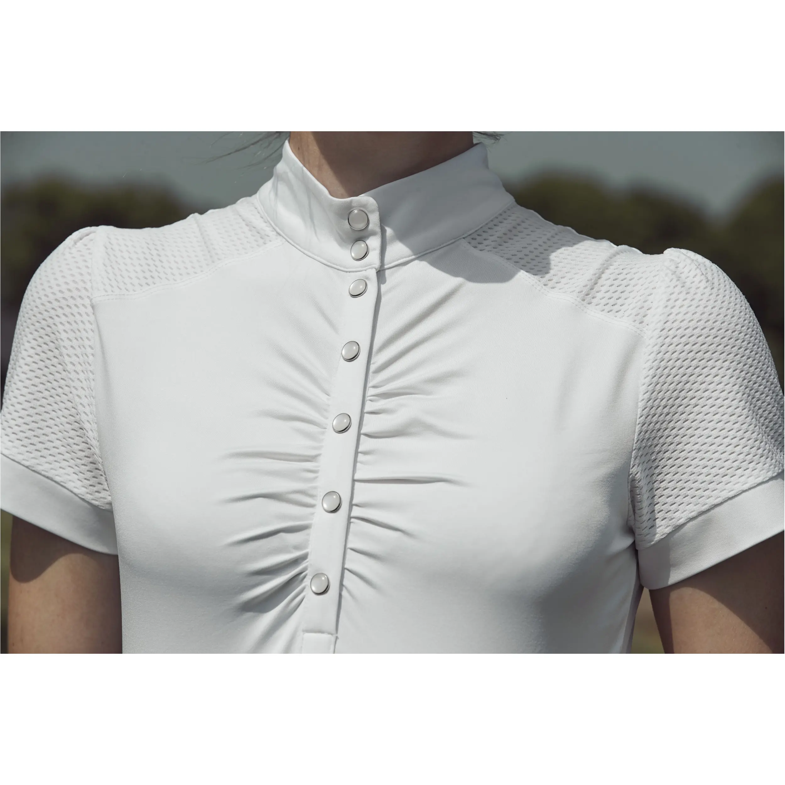 Damen Turniershirt Kurzarm HAZEL weiß