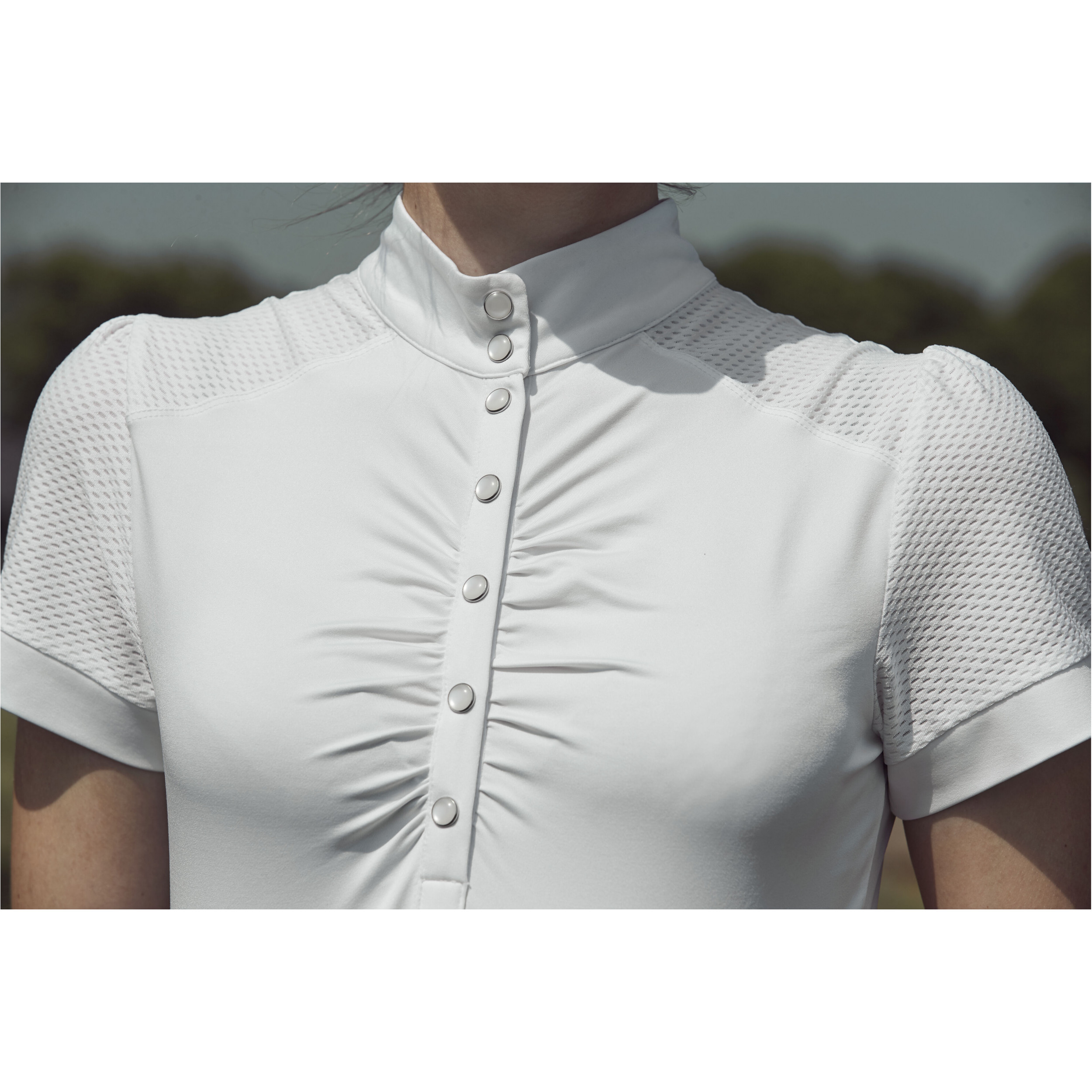 Damen Turniershirt Kurzarm HAZEL weiß