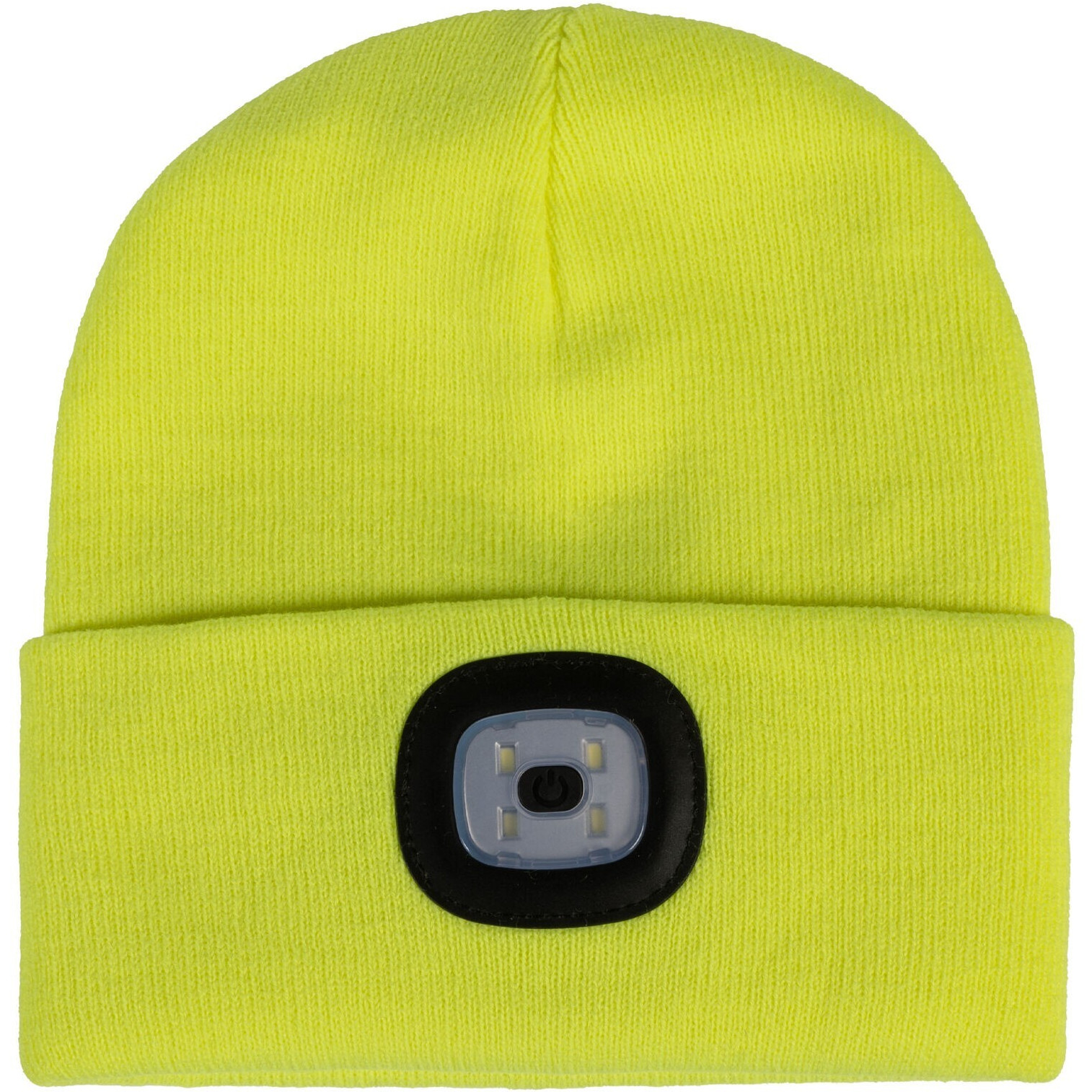 Winter Strickmütze mit Licht HONEY neongelb