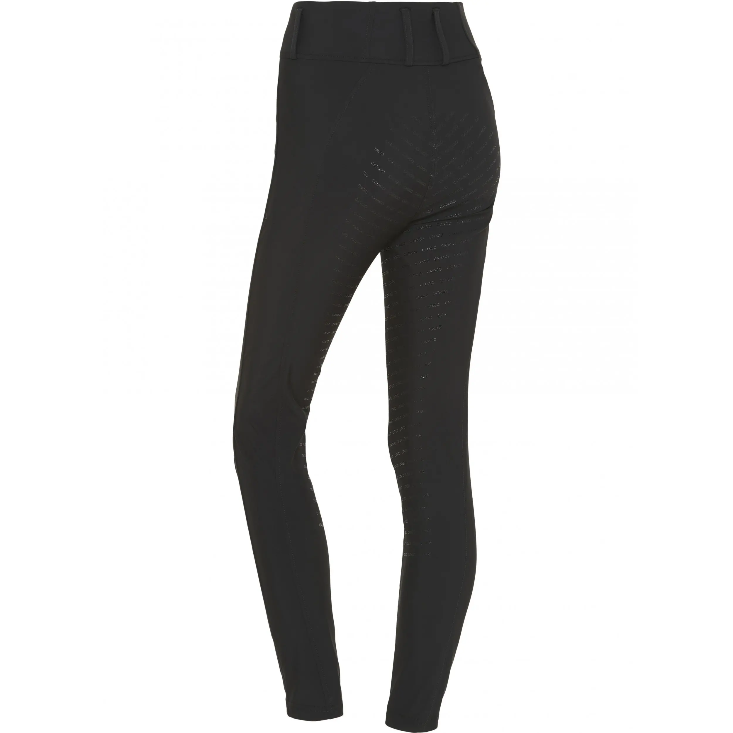 Damen Reitleggings Silikon Vollbesatz RIVER F/G mit Gürtelschlaufen schwarz