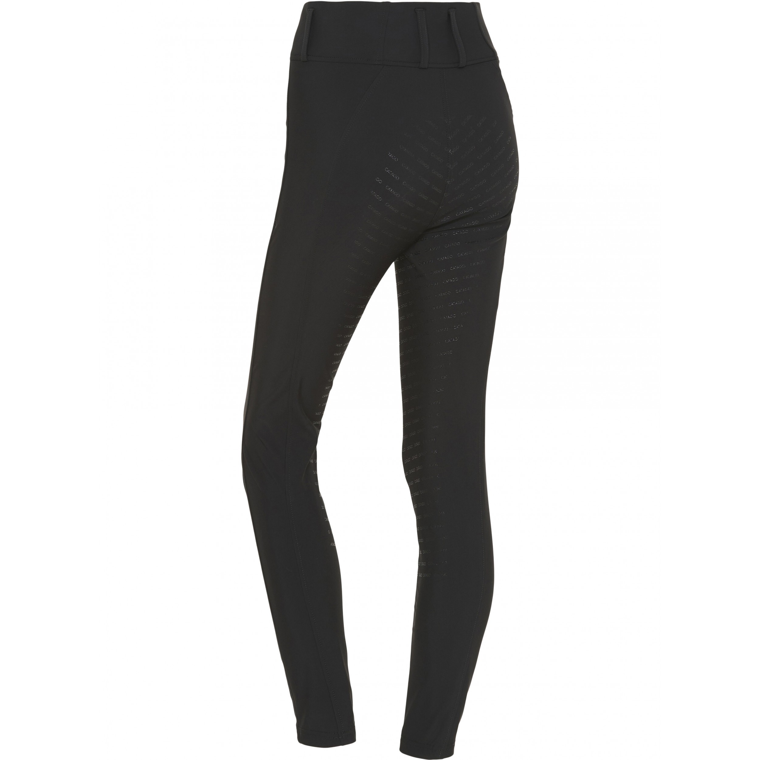 Damen Reitleggings Silikon Vollbesatz RIVER F/G mit Gürtelschlaufen schwarz