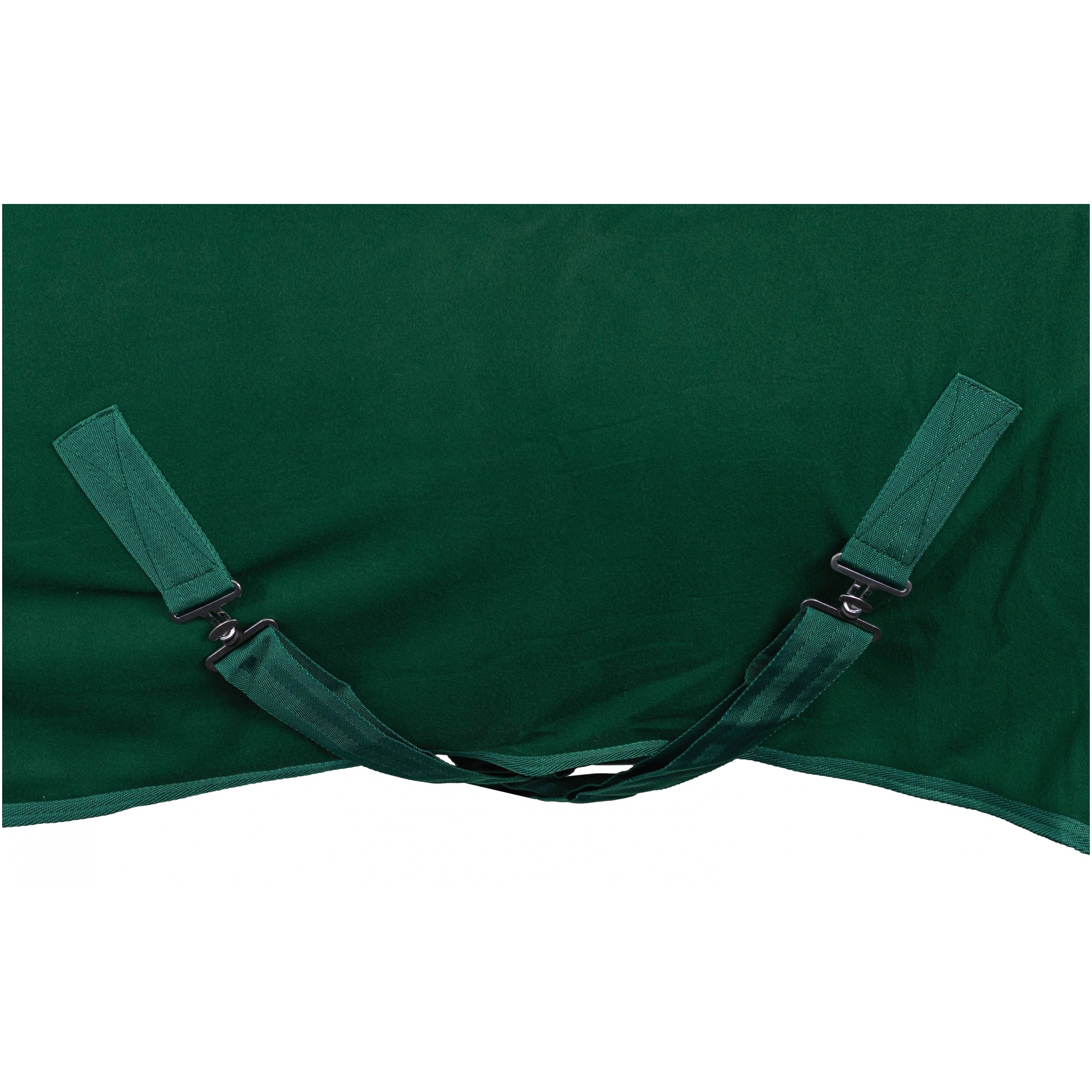 Abschwitzdecke mit Halsteil und Kreuzgurt (abnehmbar) BASICLINE dunkelgrün