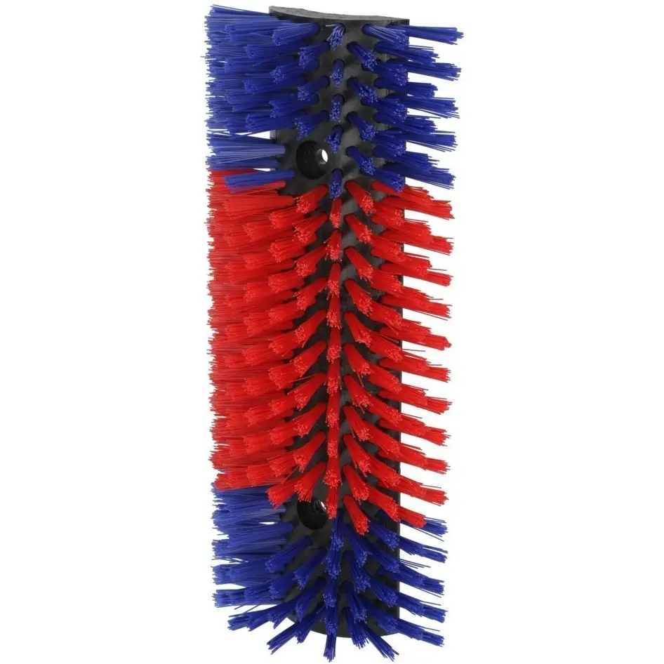 Halbrunde Kratzbürste blau/rot