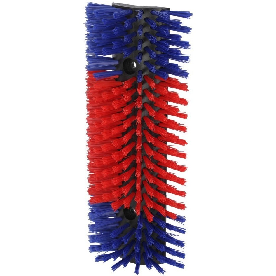 Halbrunde Kratzbürste blau/rot