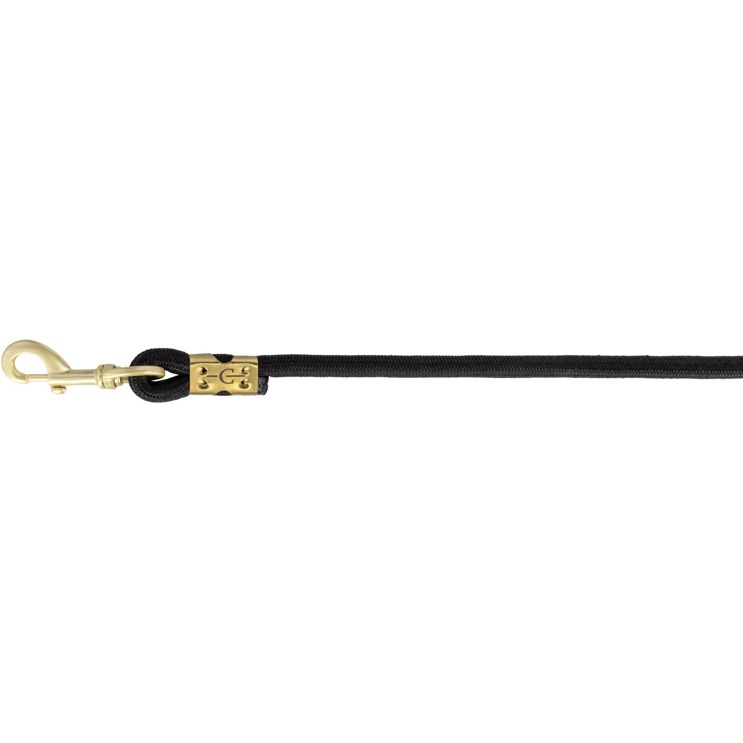 Führstrick mit Karabinerhaken SuperSoft black