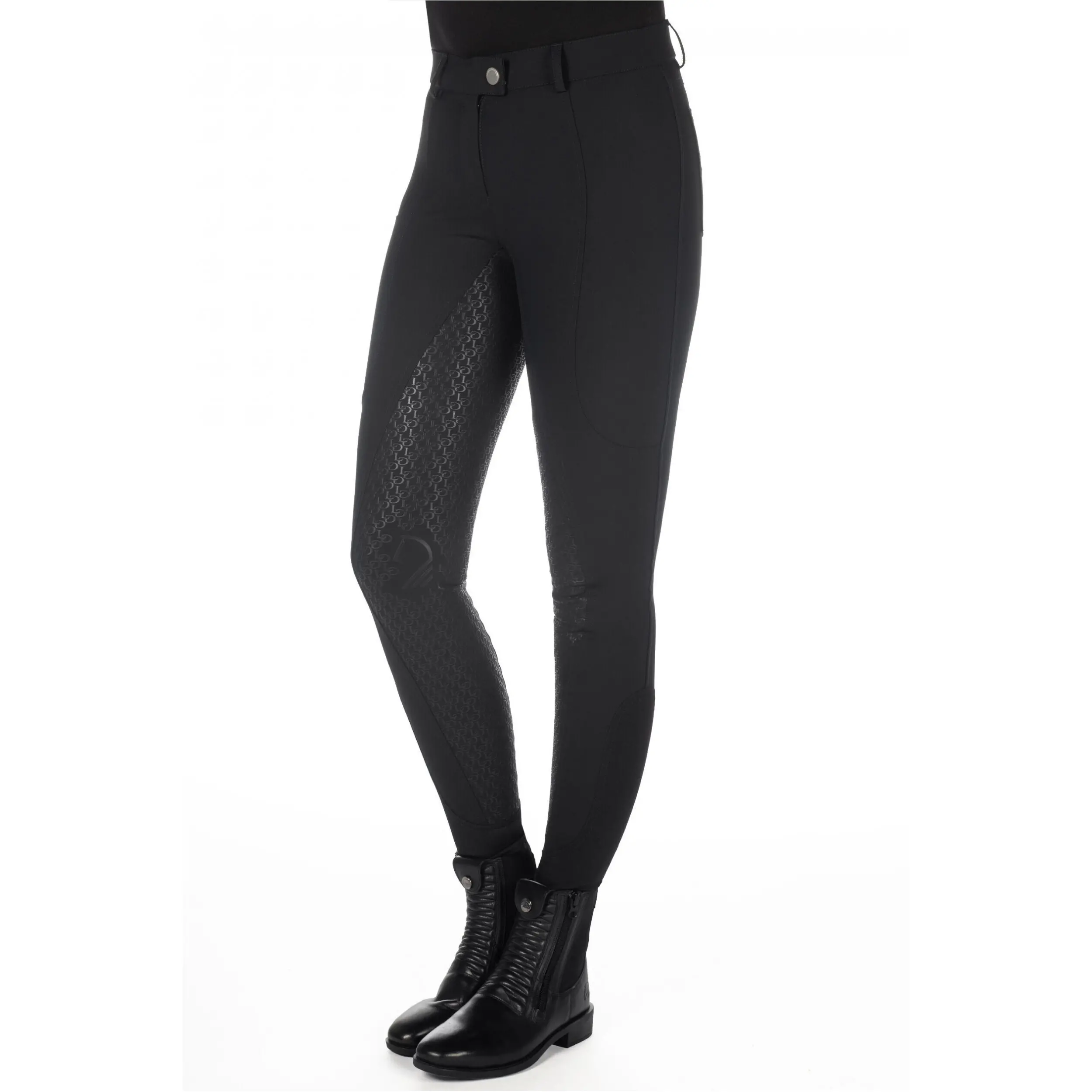 Damen Reithose Silikon Vollbesatz AMALFI schwarz