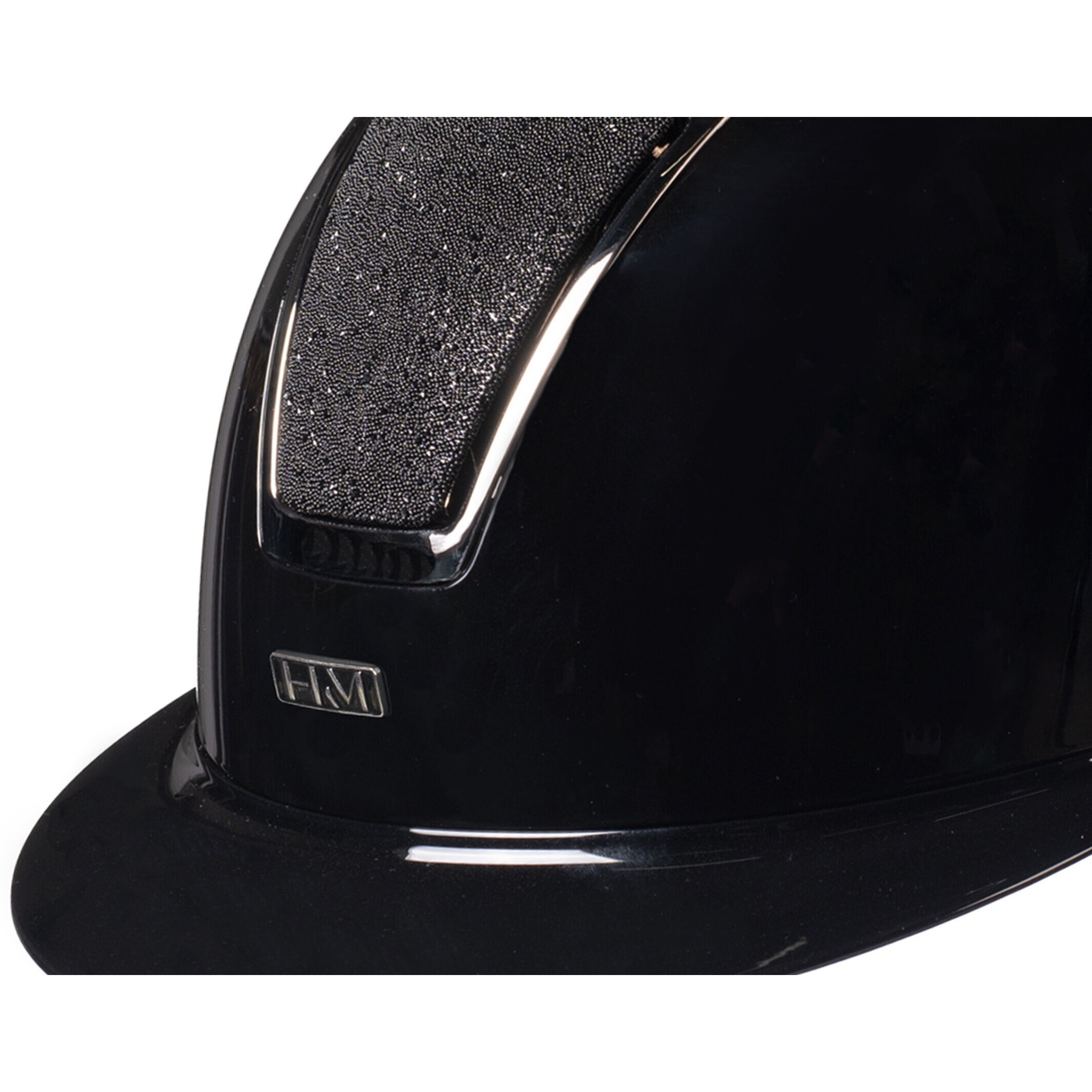 Damen Reithelm LADY SHIELD BRILLANT schwarz/silber