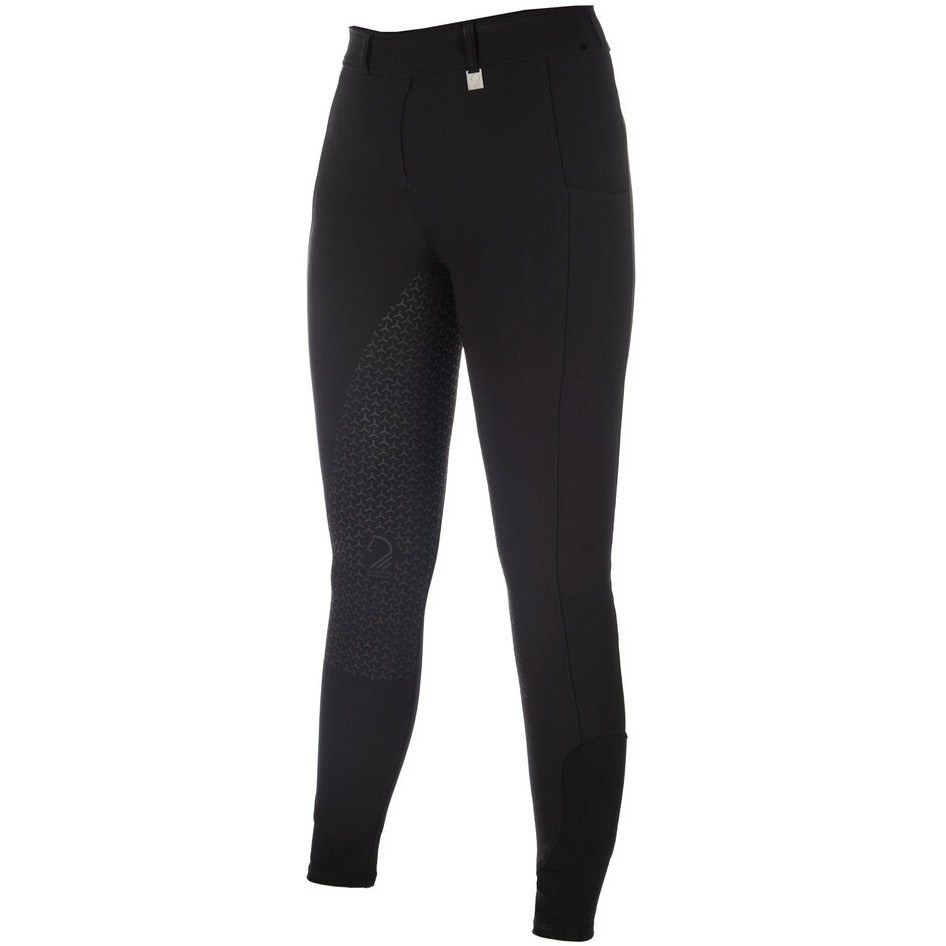 Damen Reitleggings Silikon Vollbesatz AMALFI schwarz