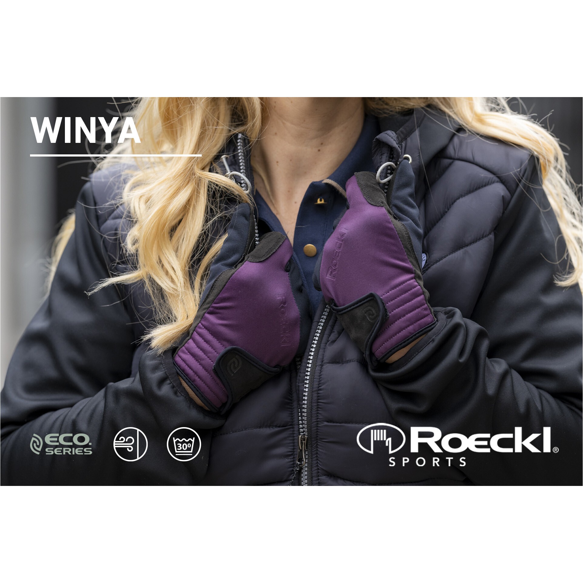 Winter Reithandschuhe WINYA grape wine