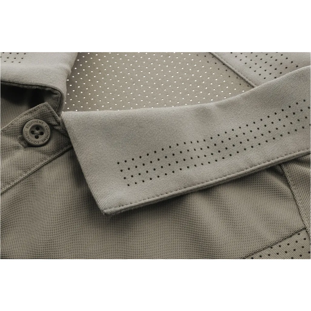 Herren Poloshirt ERIC mit Mesheinsätzen taupe