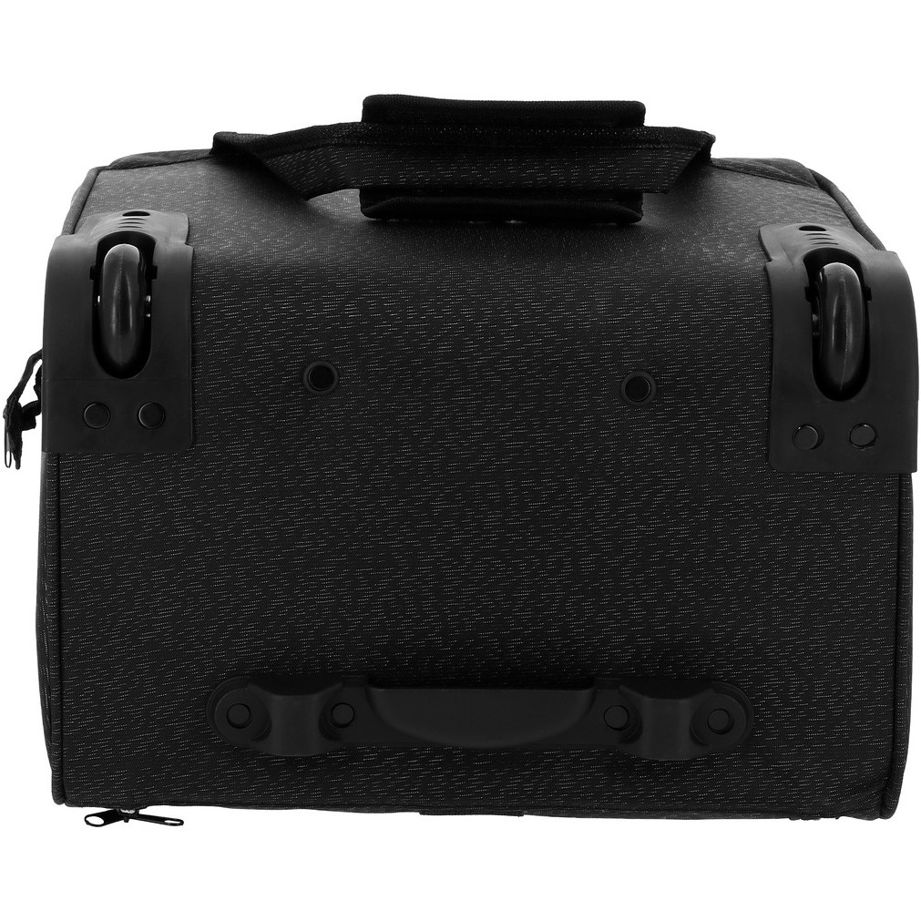 Putztasche mit Rollen schwarz