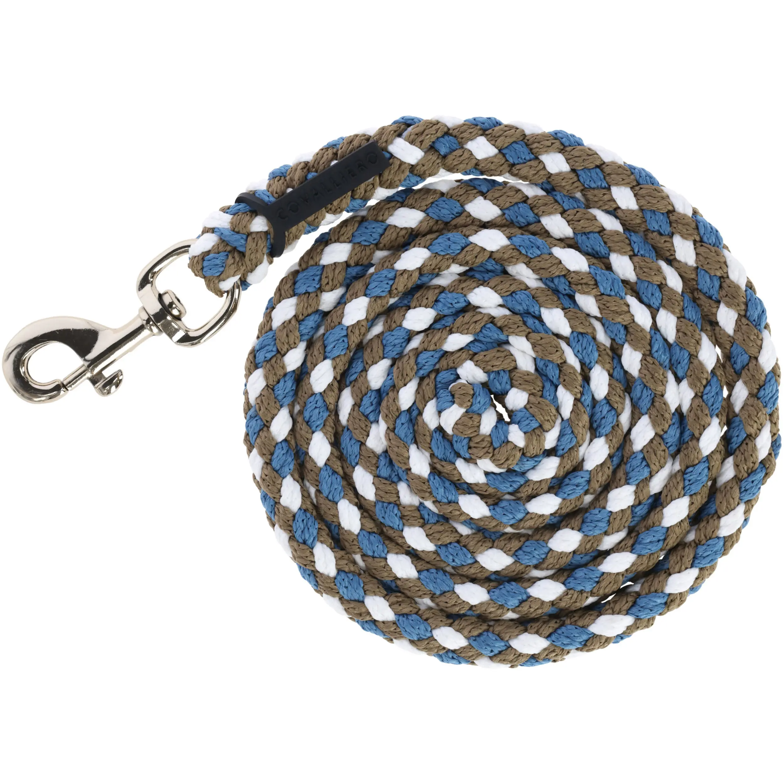 Führstrick mit Karabinerhaken HIPPO F/S 2026 smoked blue/walnut