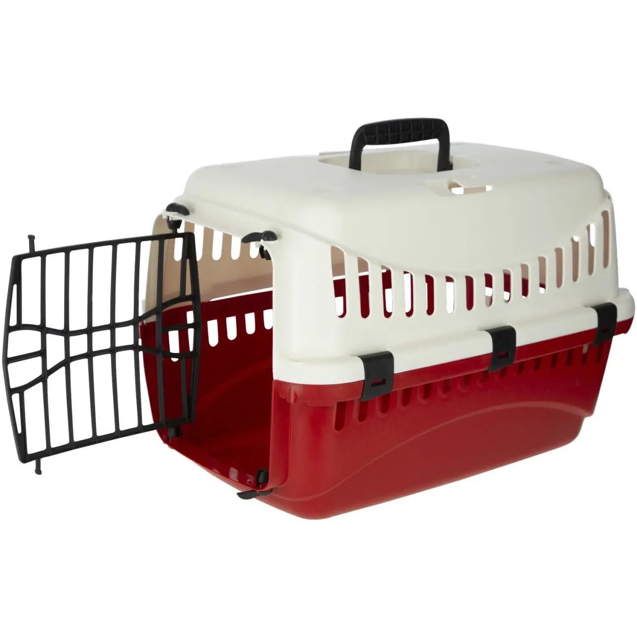 Transportbox EXPEDION creme/bordeaux 45x30x30cm