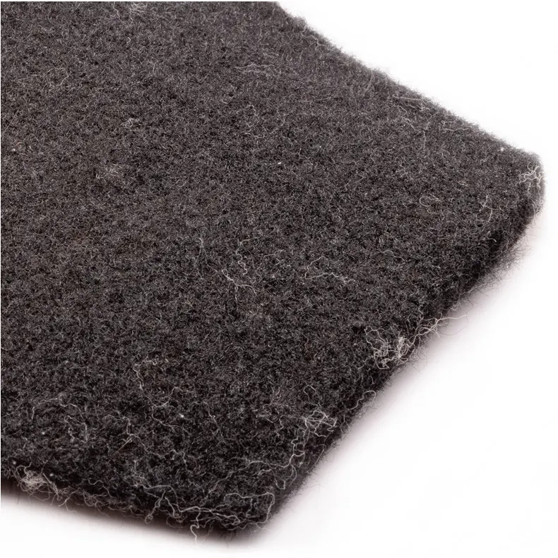 Einlagen Lammfellschabracke Polyester VORNE schwarz Einlagen Lammfellschabracke Polyester VORNE schwarz
