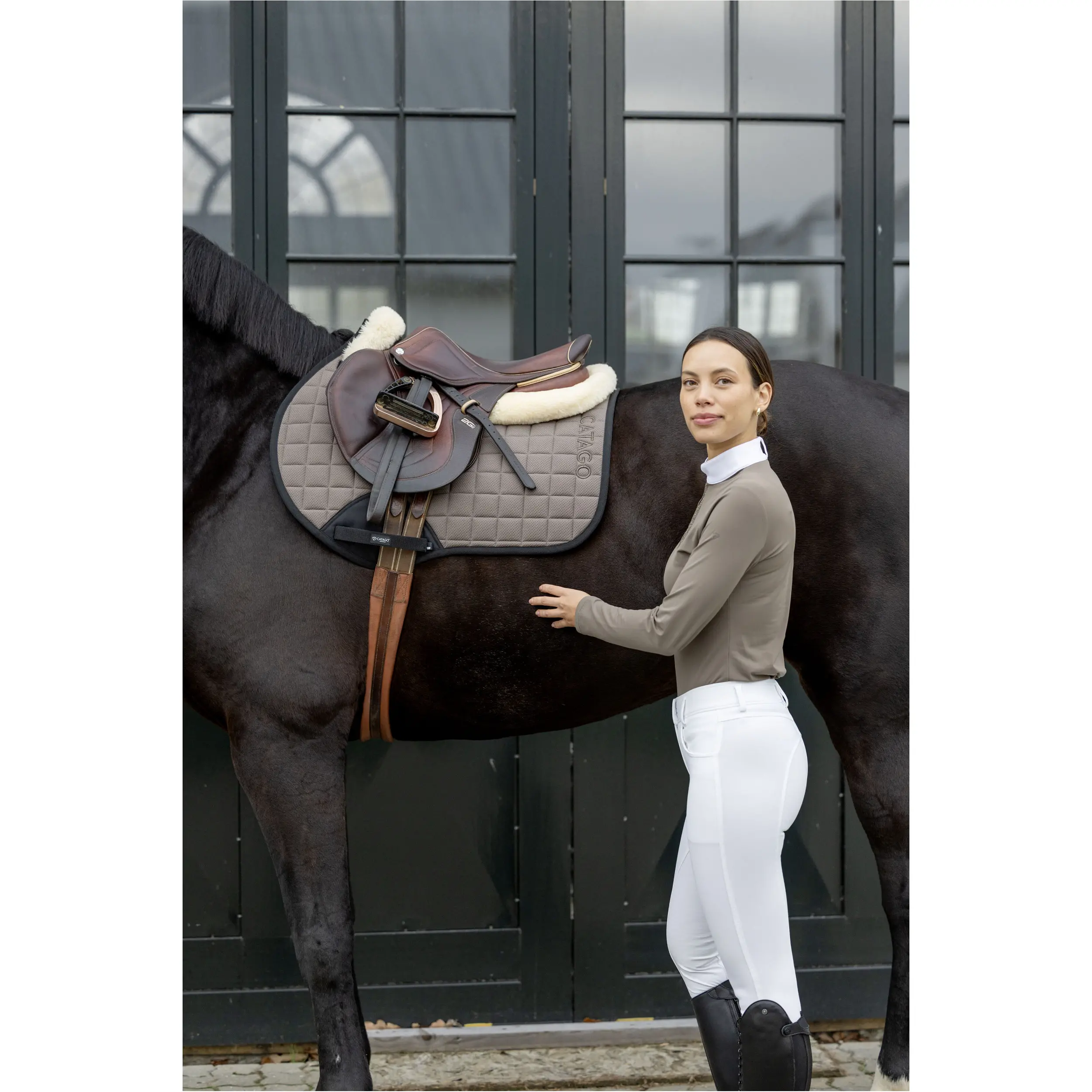 Damen Turniershirt Langarm VINICA half-zip falcon