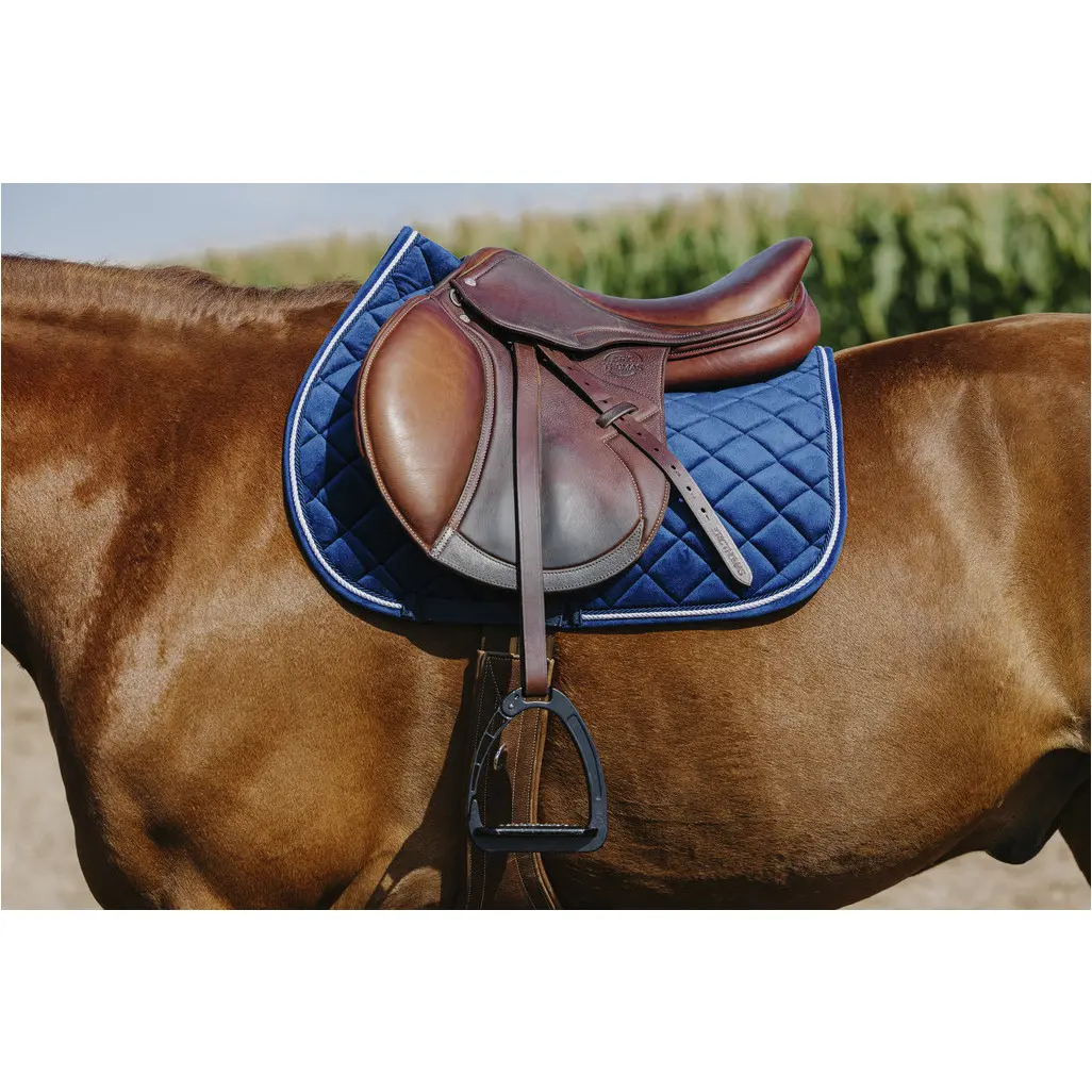 Schabracke VELOURS marineblau Warmblut Vielseitigkeit