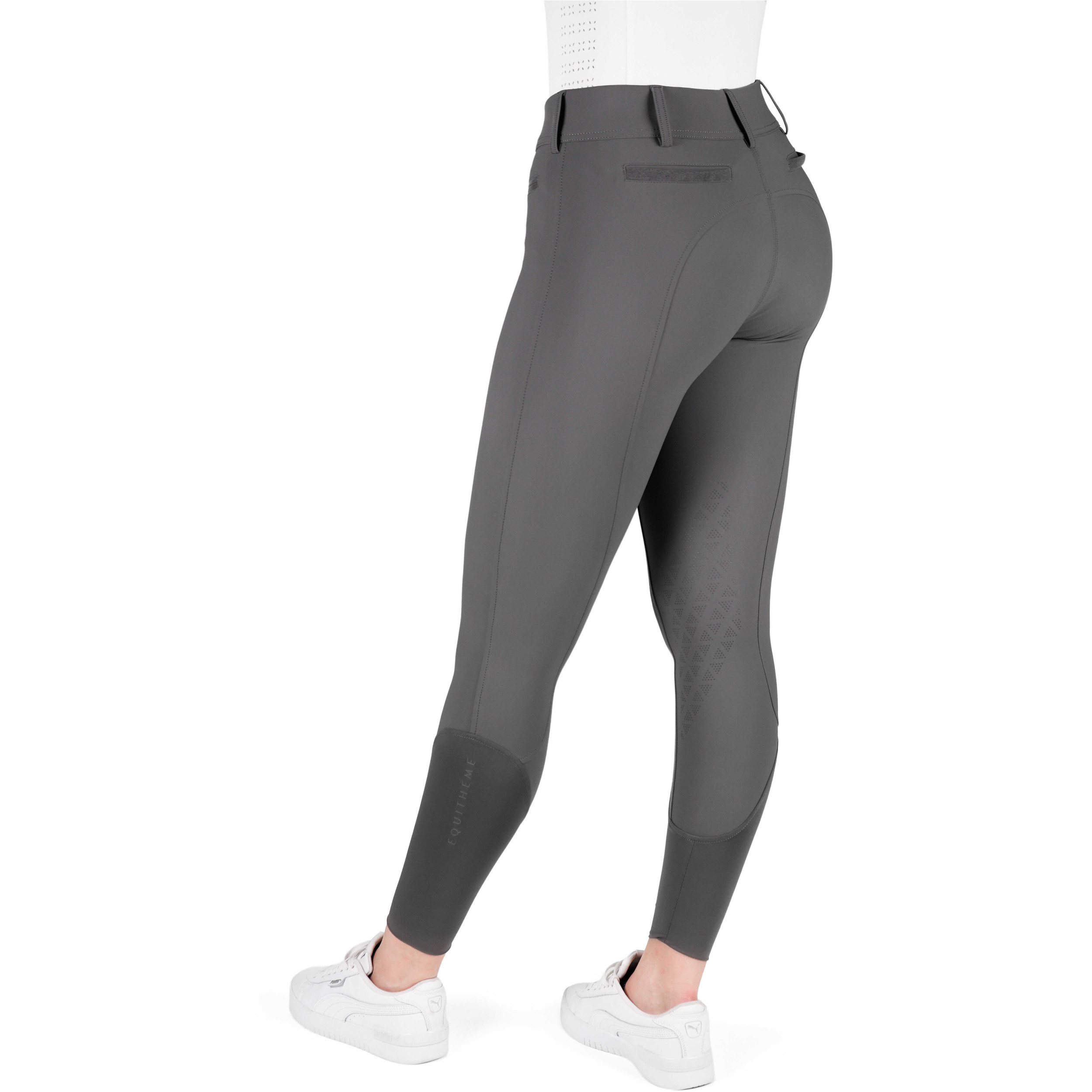 Damen Reithose Silikon Kniebesatz EK-SALLY anthrazit