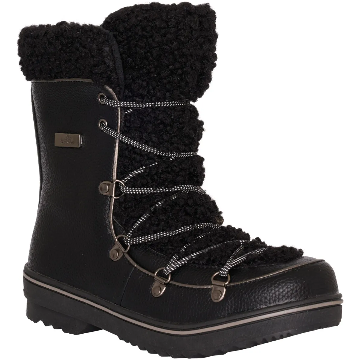 Winter Damen Stiefel HVPGlasynn Sherpa schwarz