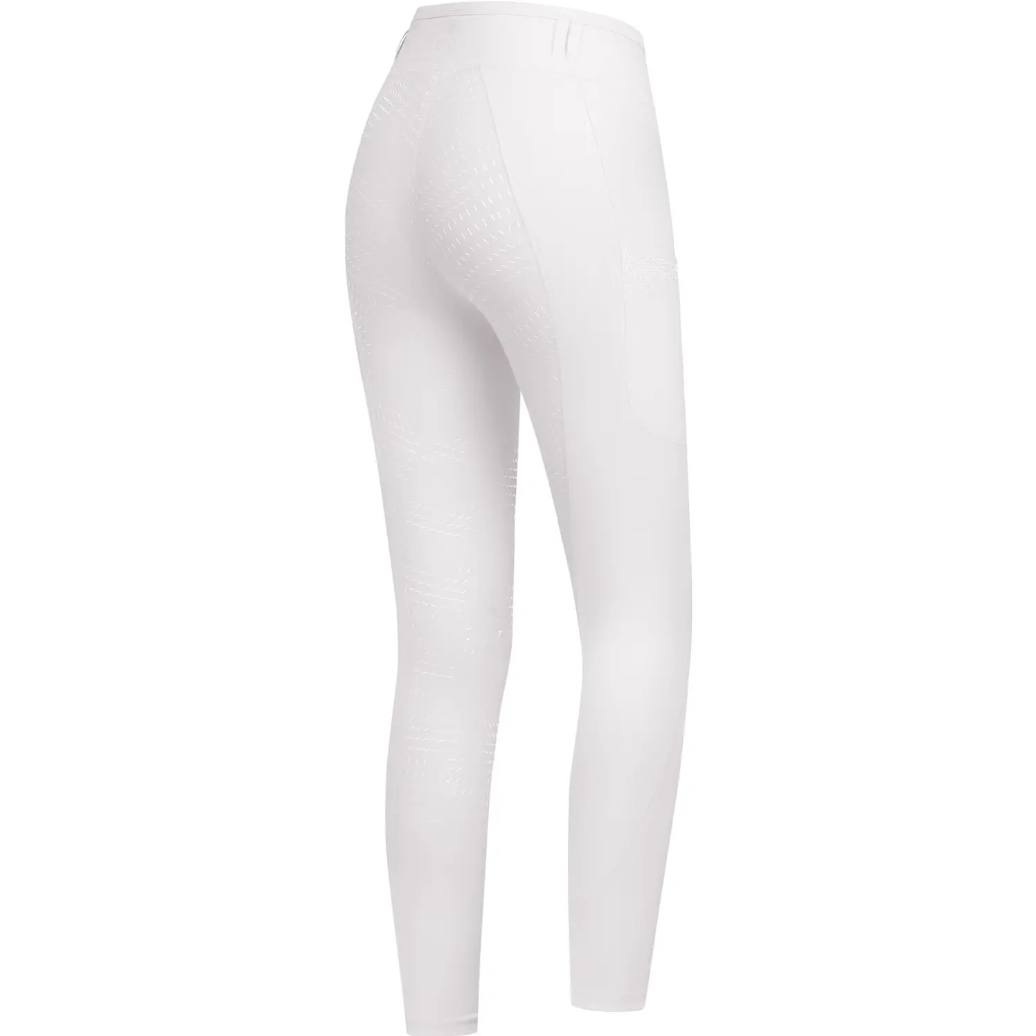 Damen Reitleggings Silikon Vollbesatz ORELIE weiß