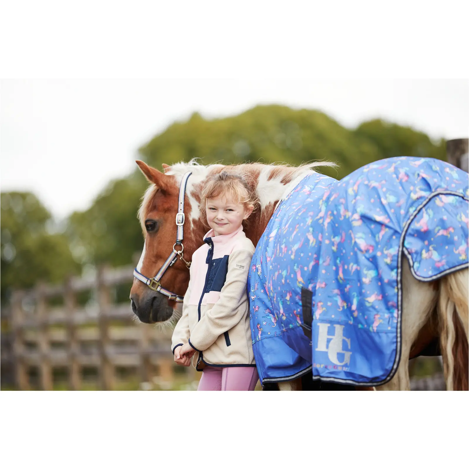 Kinder Fleecereitjacke MINNA ZIP beige