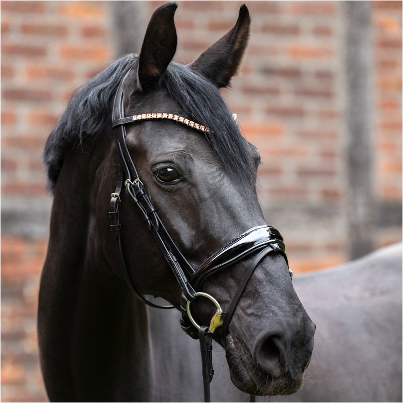 Stirnband SQUARE schwarz/rosa