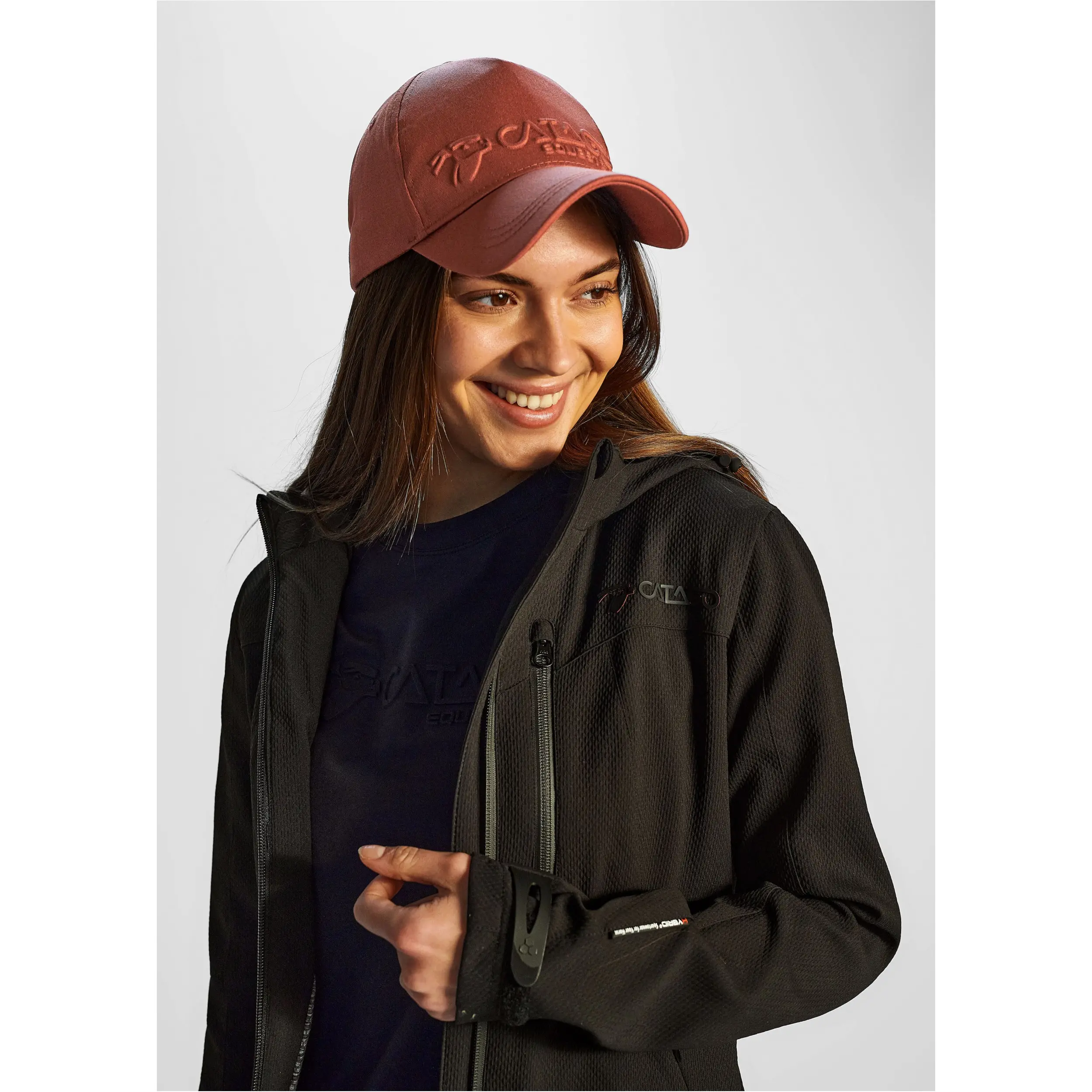 Damen Reitjacke kurz HYBRID schwarz