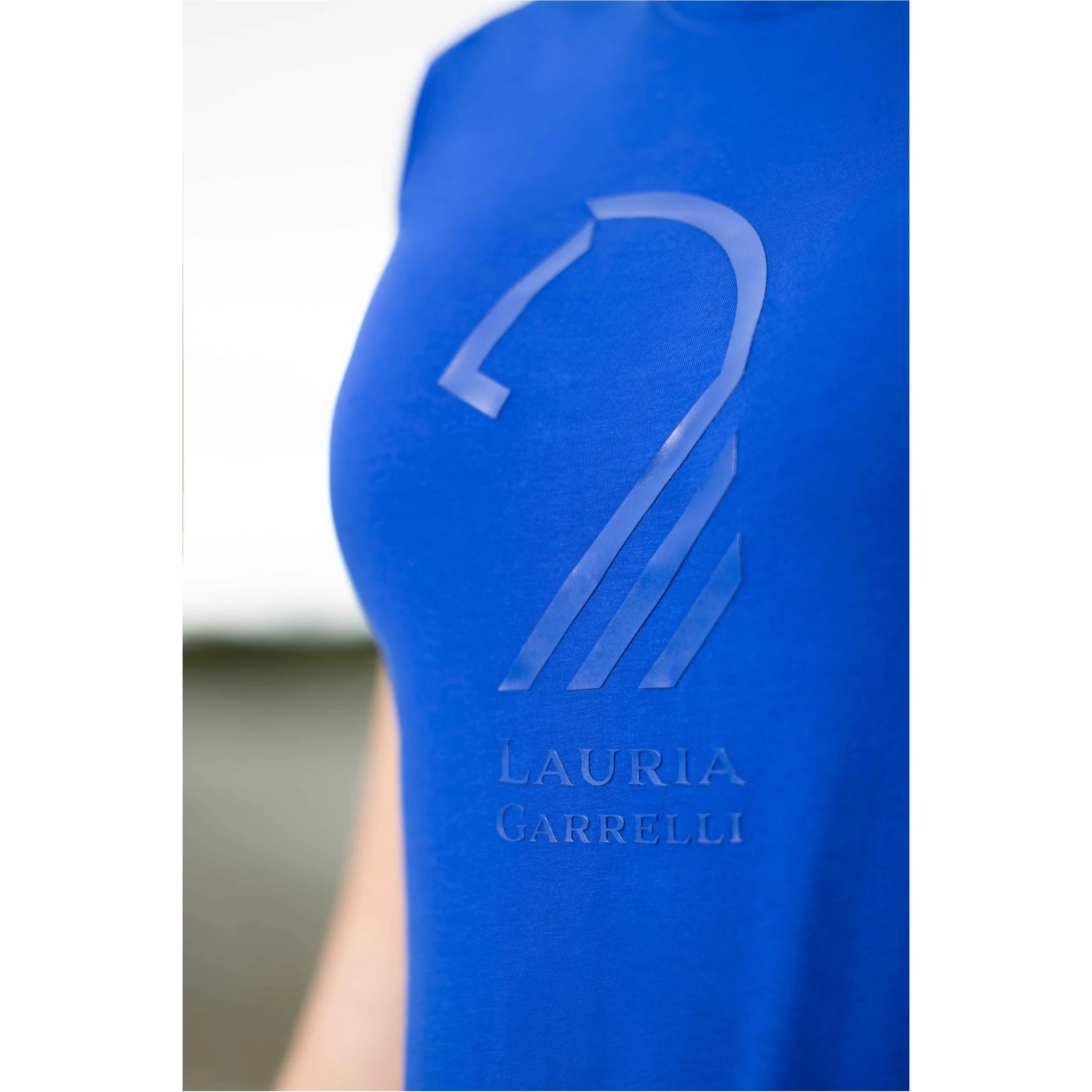Damen T-Shirt LIVIGNO HORSE HEAD blau