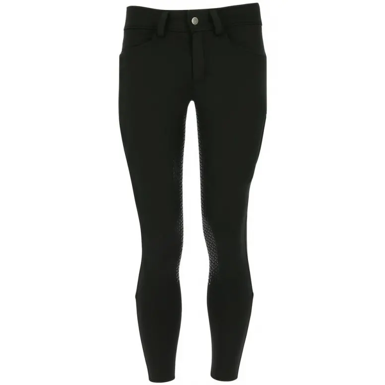 Winter Herren Reithose Silikon Vollbesatz ZERMATT Softshell schwarz