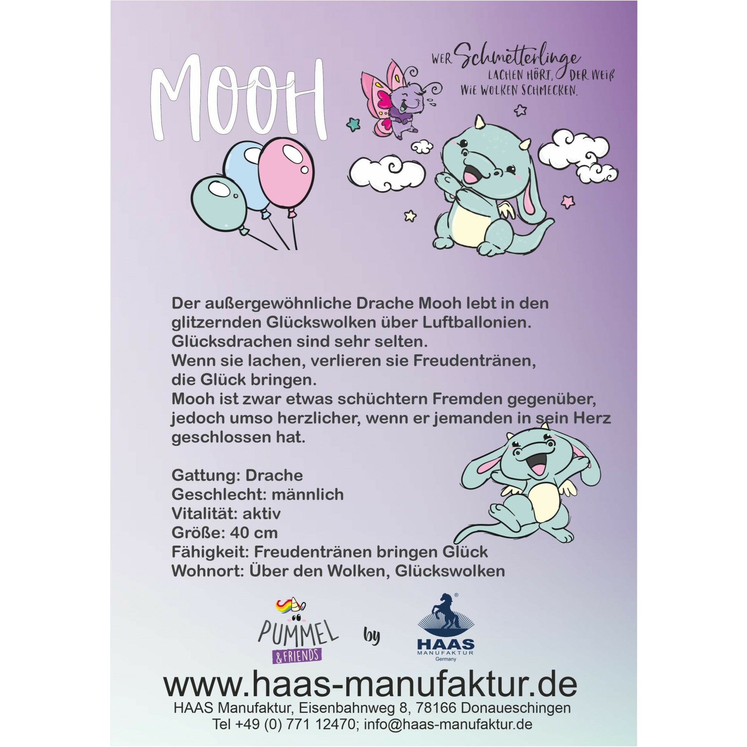 Bürsten-Set Pummel MOOH (4-teilig) türkis/pink