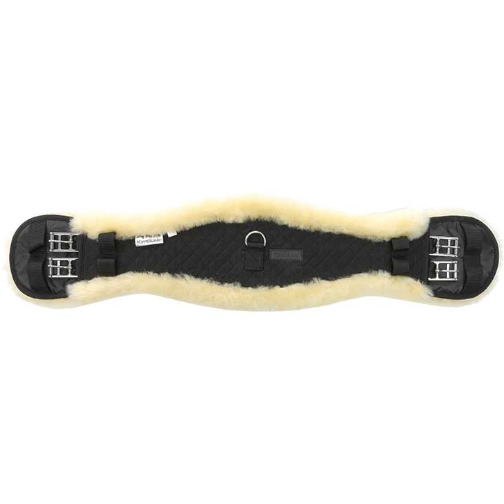 Kurzgurt mit Lammfell ohne Elast COMFORT schwarz/natur