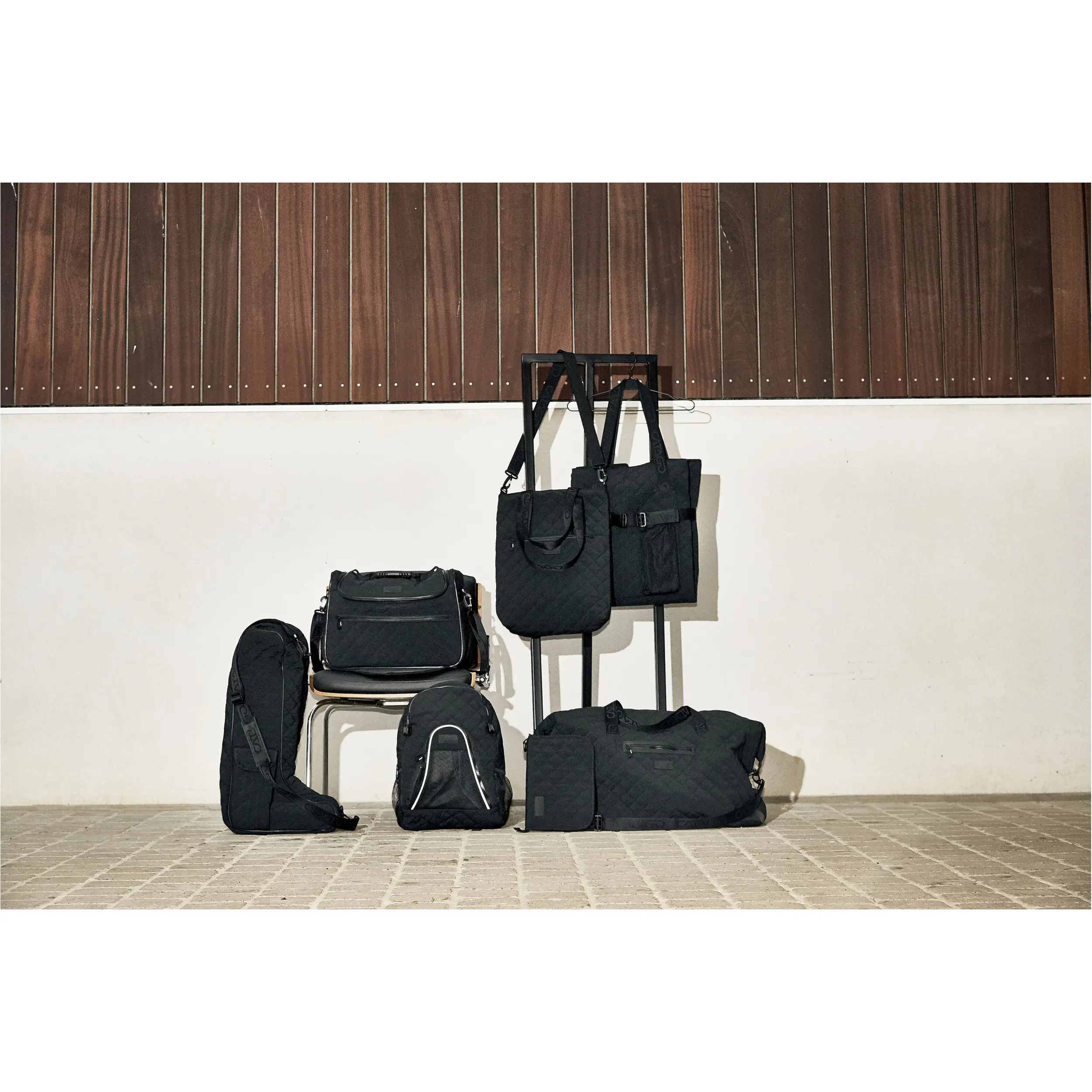 Weekend Tasche gesteppt schwarz