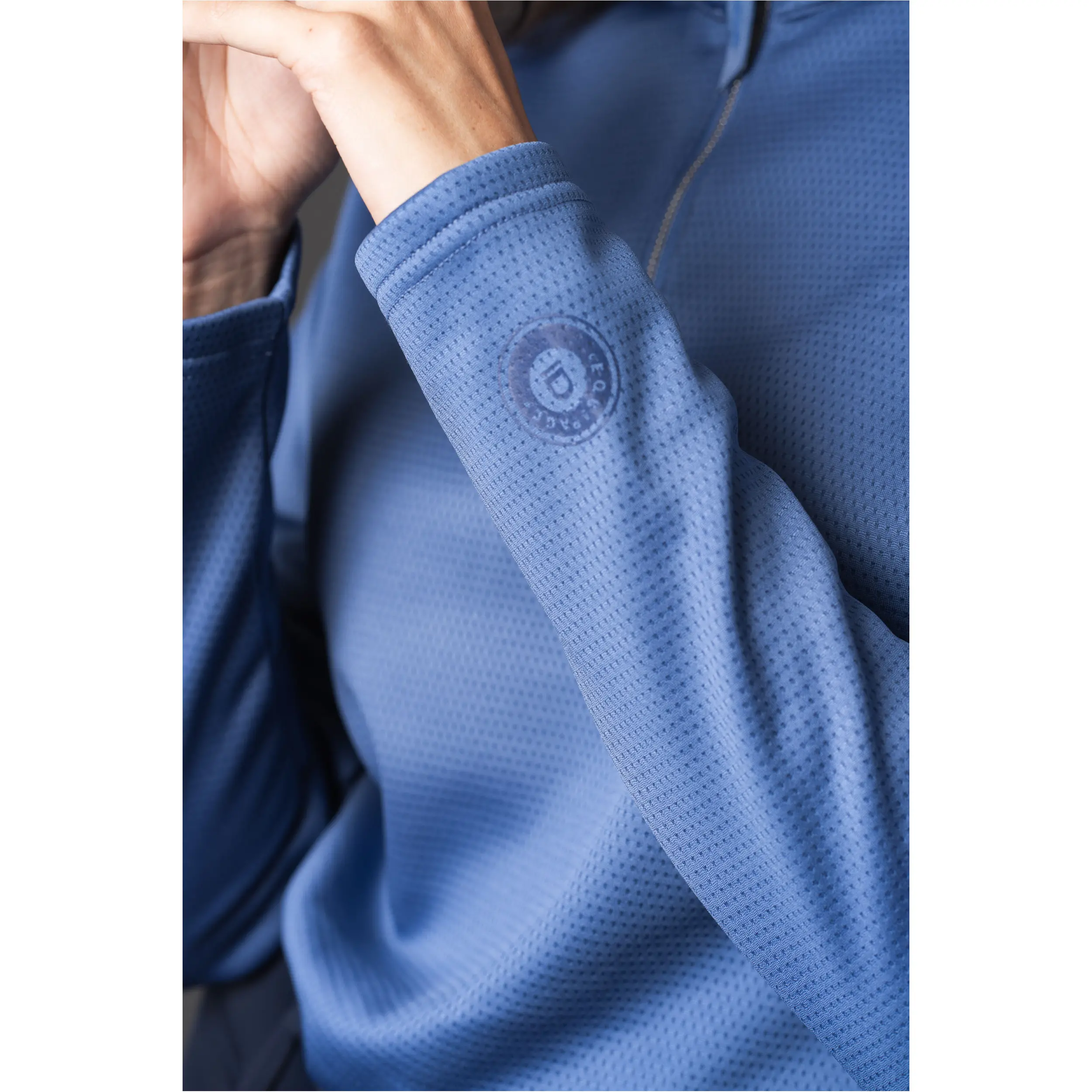 Damen Funktionsshirt Langarm SCARLET half-zip dutch blue